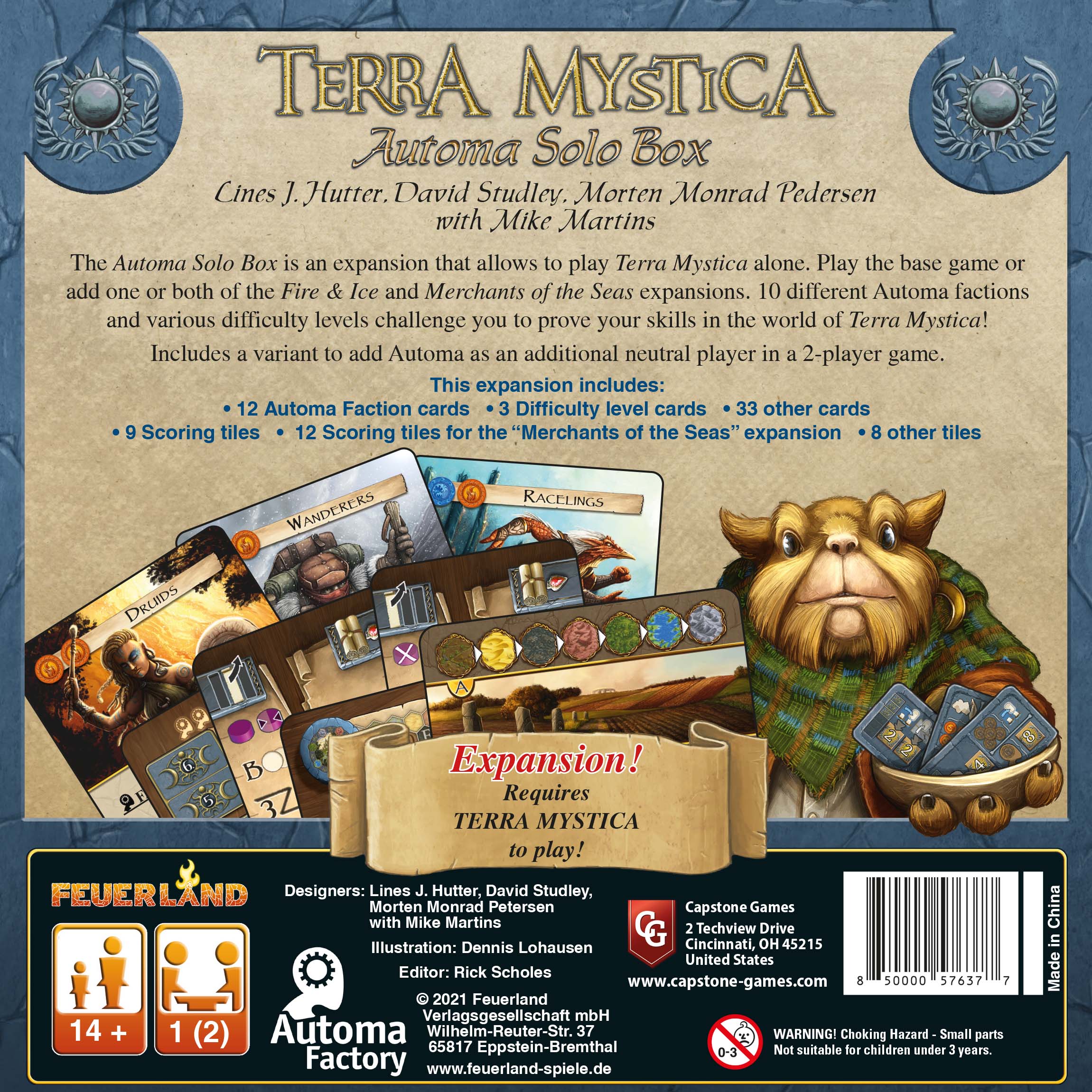Terra Mystica: Terra Mystica Automa Solo Box [Expansion] (englisch)
