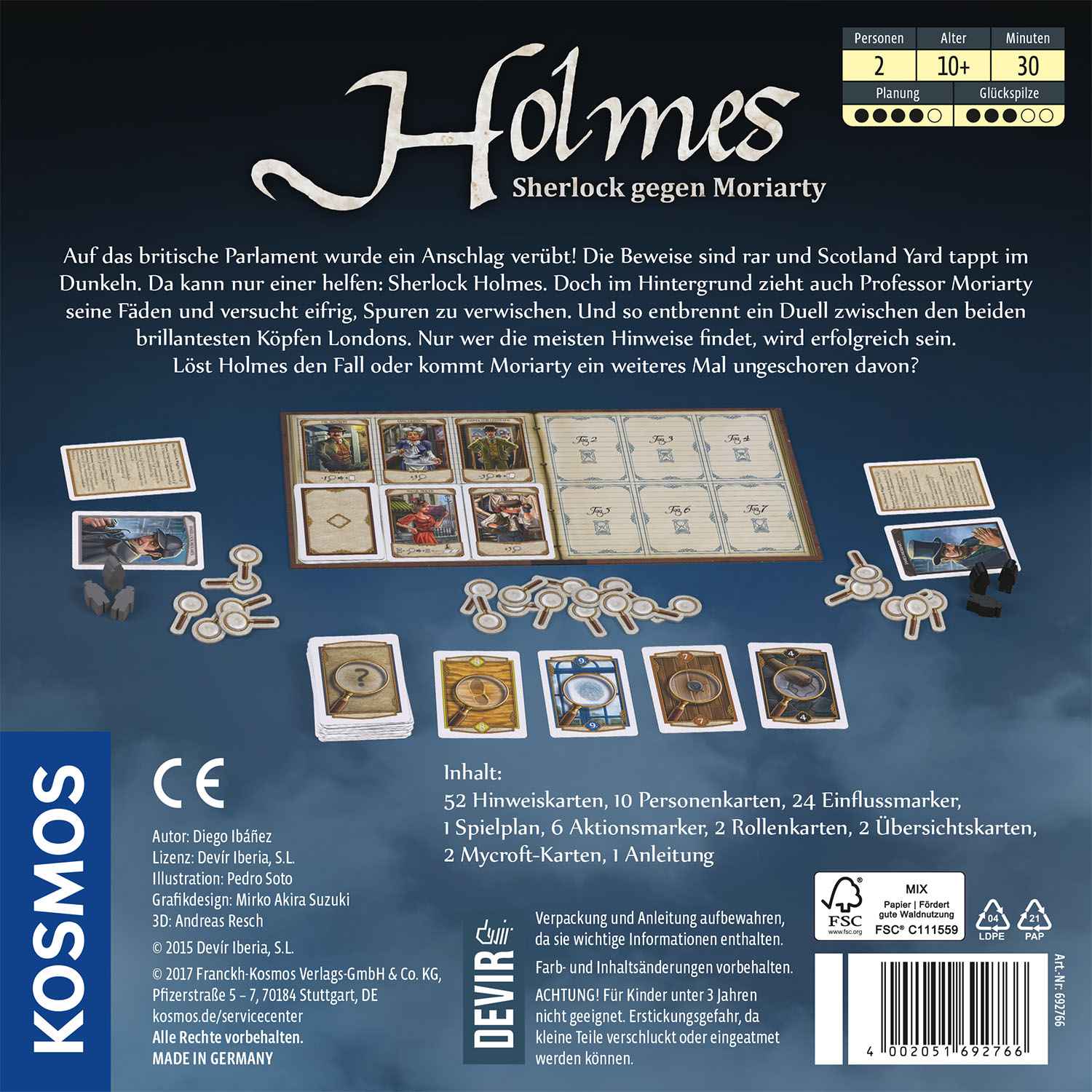 Holmes: Sherlock gegen Moriarty (Klassiker für Zwei)