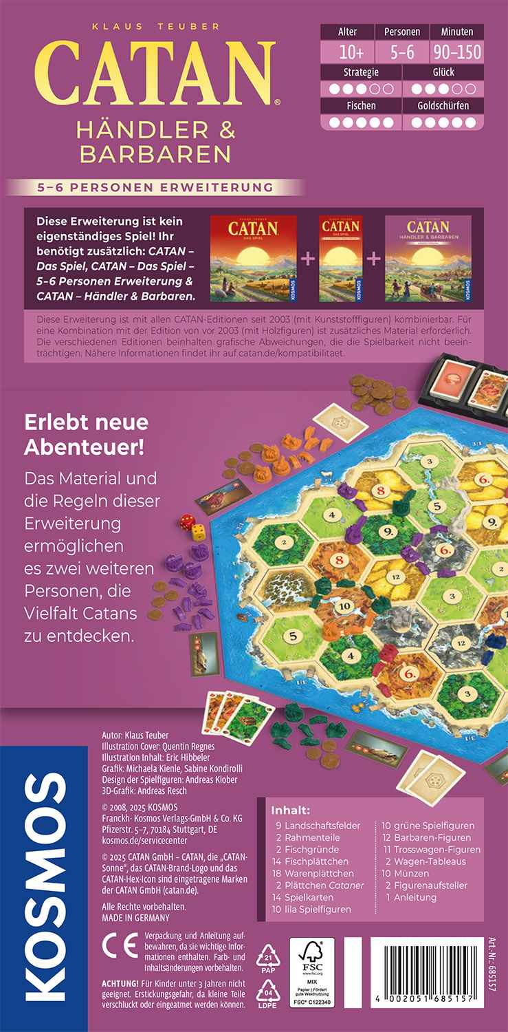 CATAN – Händler & Barbaren 5-6 Spieler [Erweiterung] (2025)