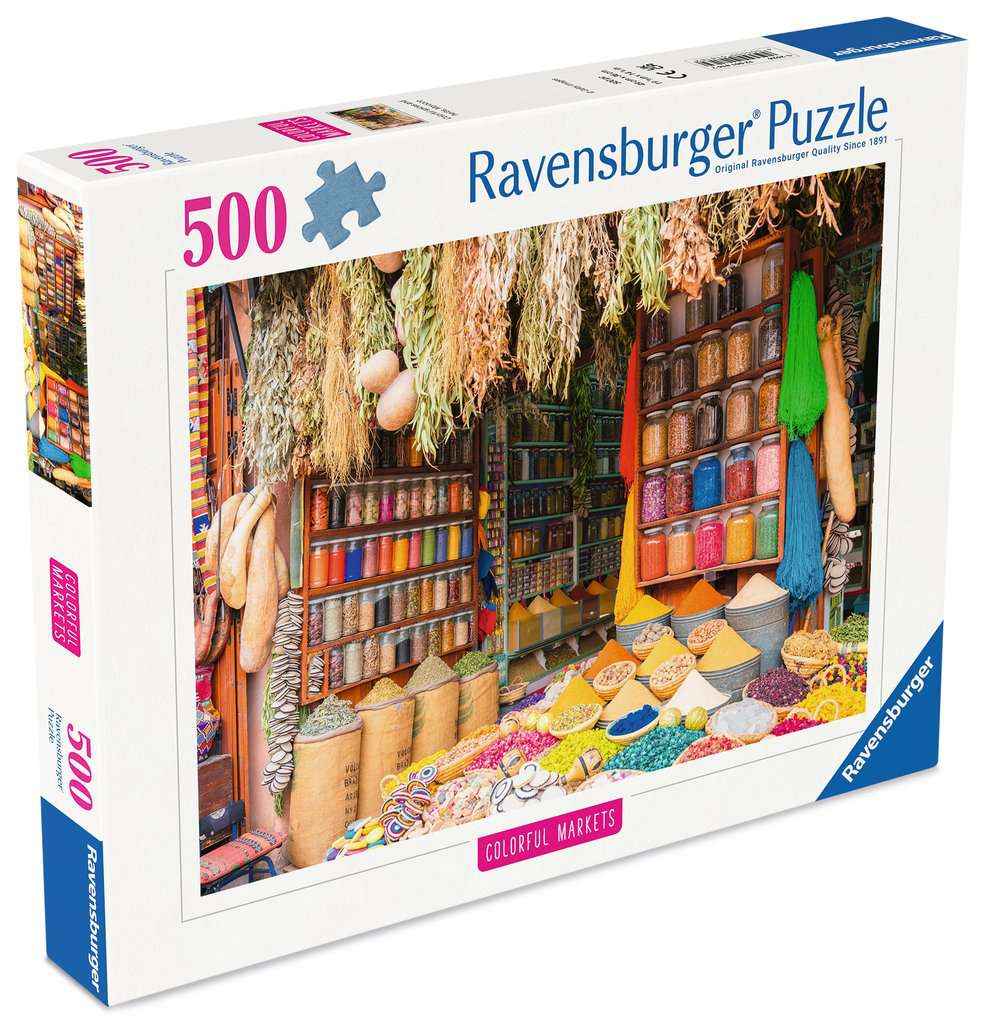 Puzzle: Bunte Gewürze, Marokko (500 Teile)