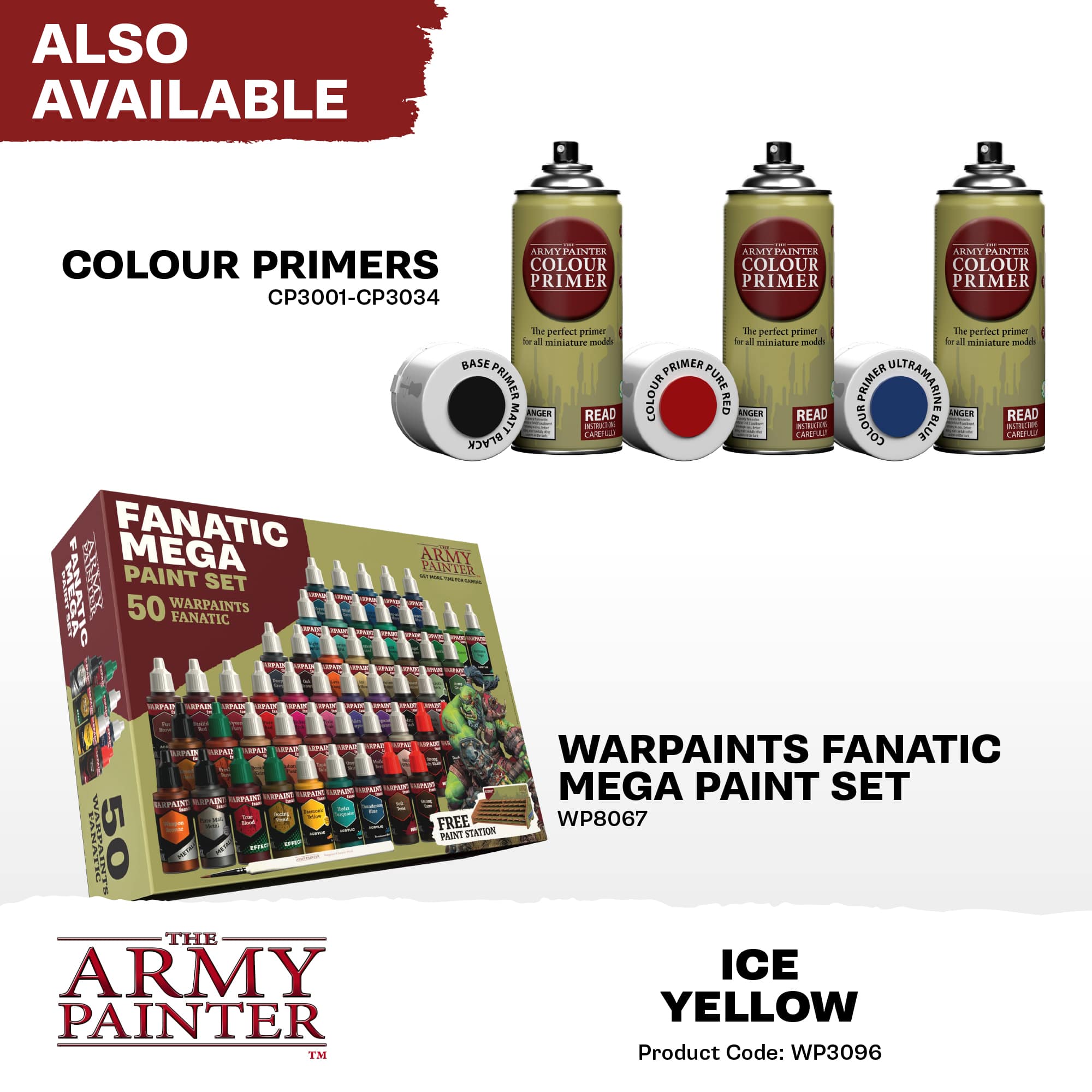Army Painter Warpaints Fanatic: Ice Yellow (6)