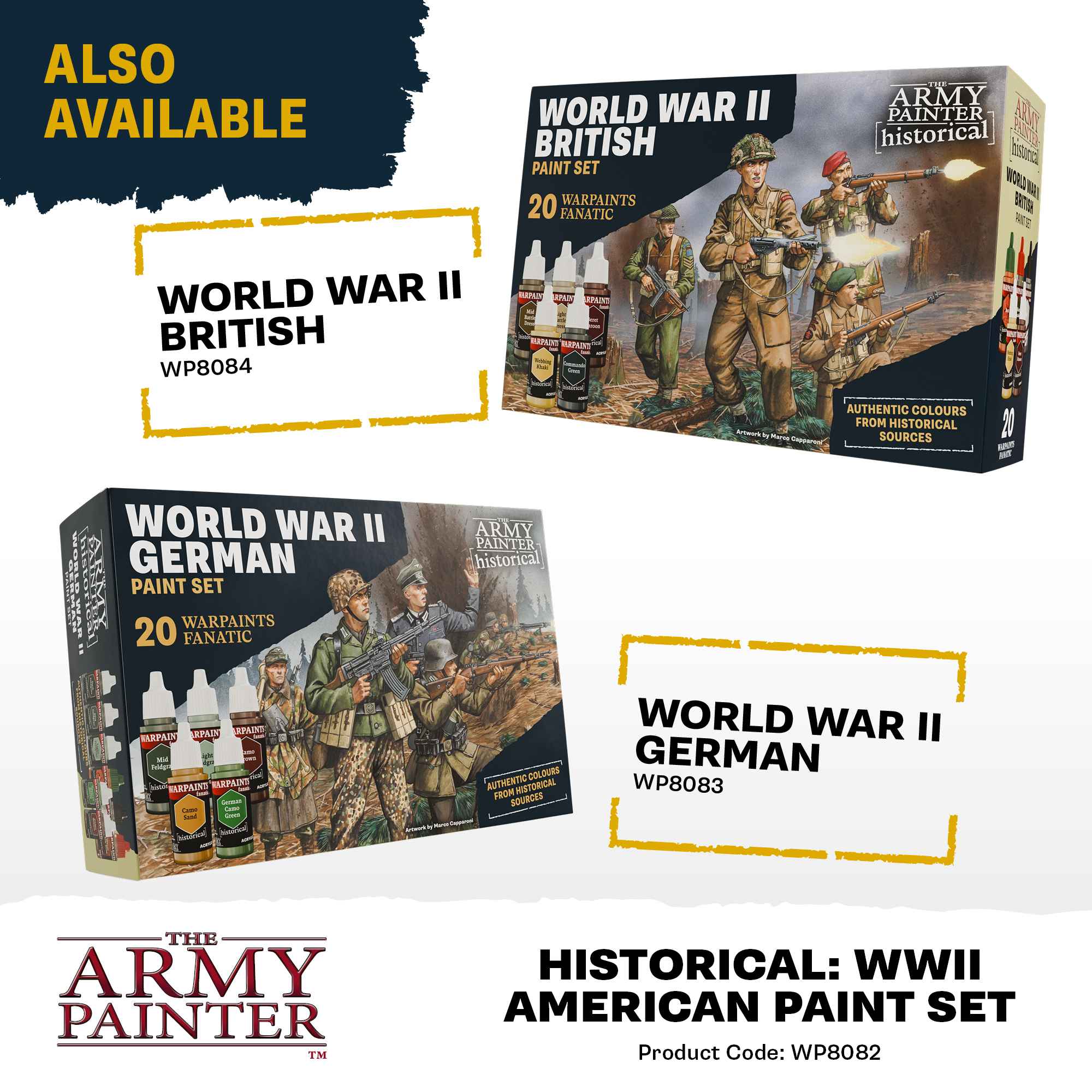 Army Painter – Historical: WWII American Paint Set