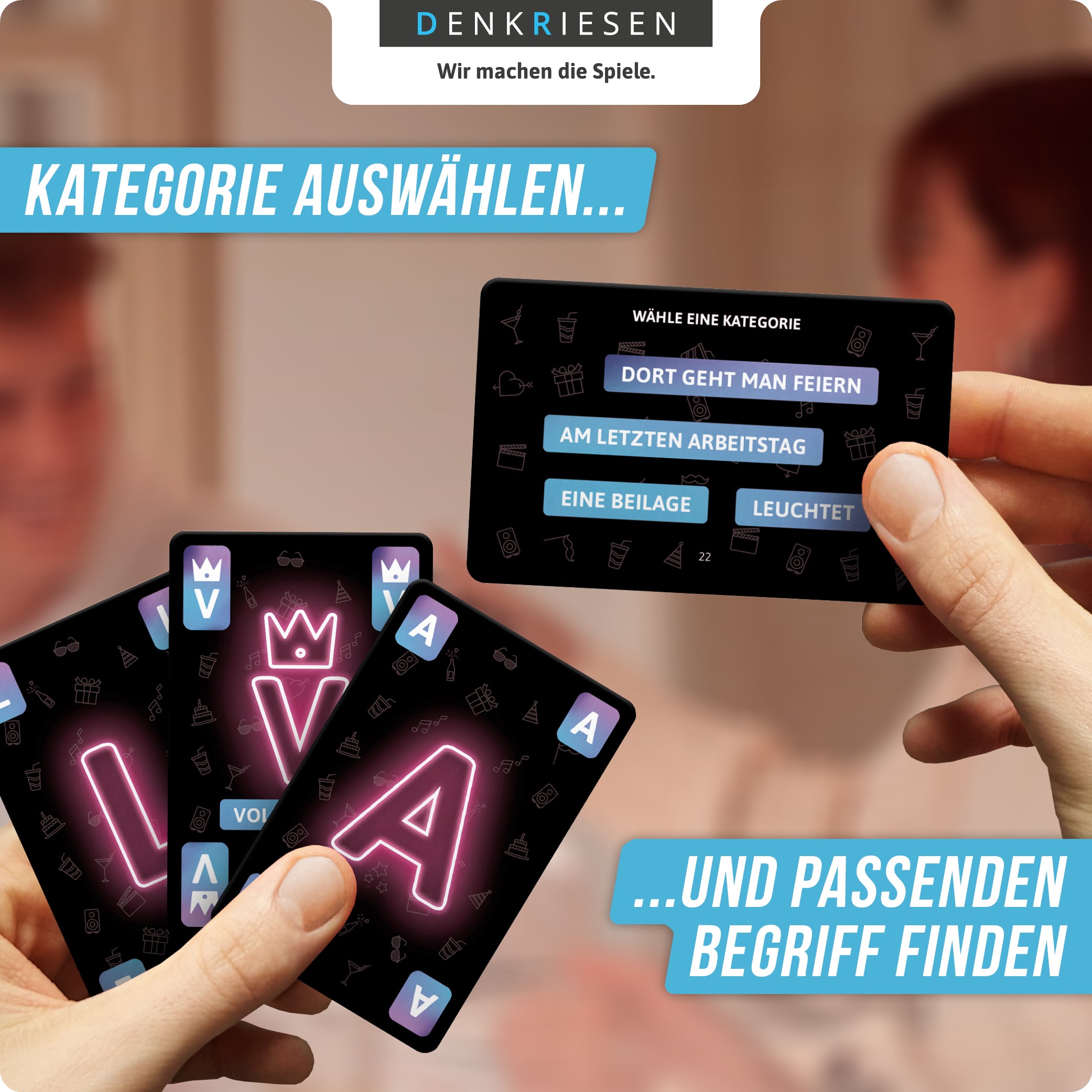 STADT LAND VOLLPFOSTEN: Das Kartenspiel – Party Edition