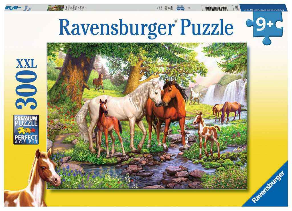 Puzzle: Wildpferde am Fluss (300 XXL Teile)