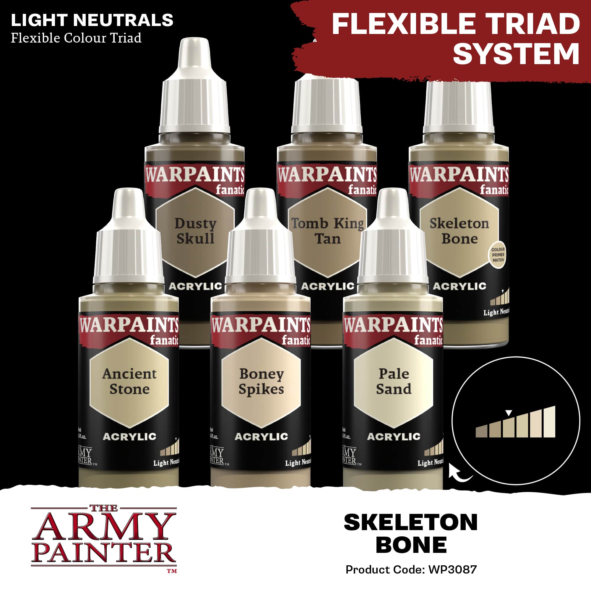 Army Painter Warpaints Fanatic: Skeleton Bone (6)