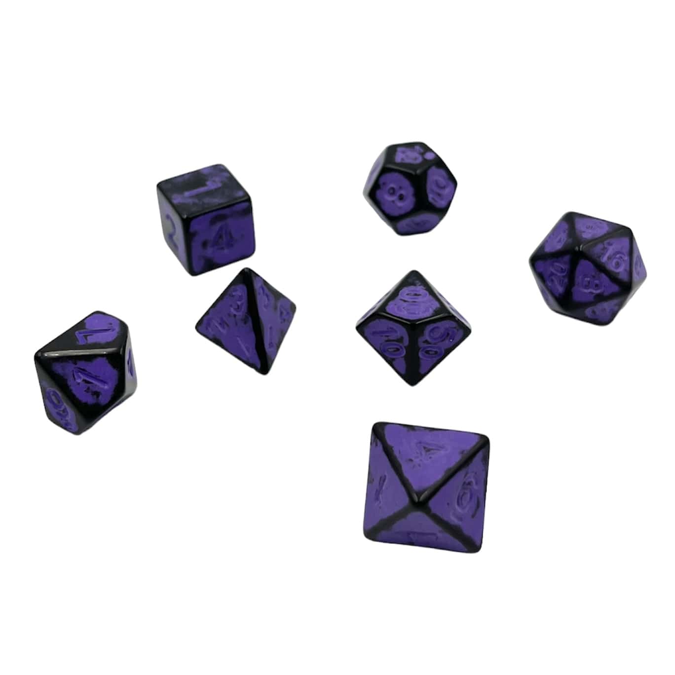 Würfelset Antik Dark Knight: Purple (7)
