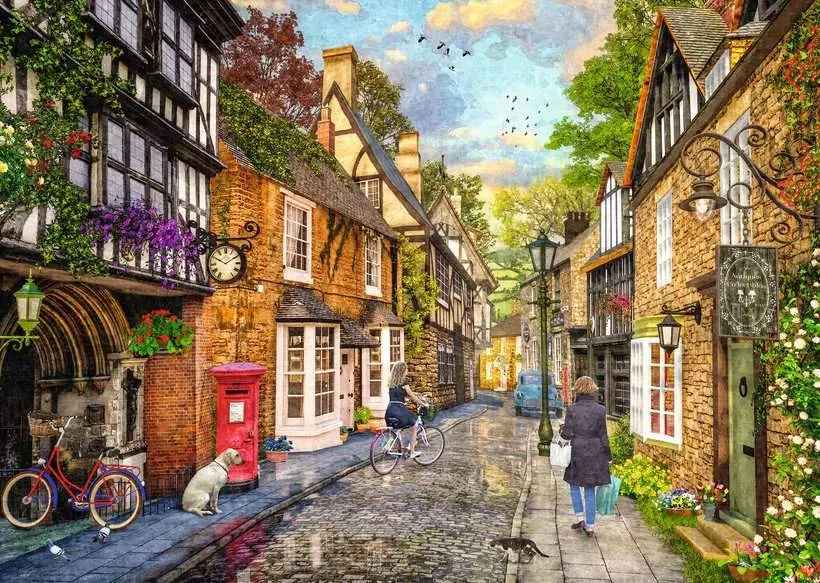 Puzzle: Meadow Hill Lane (1000 Teile)
