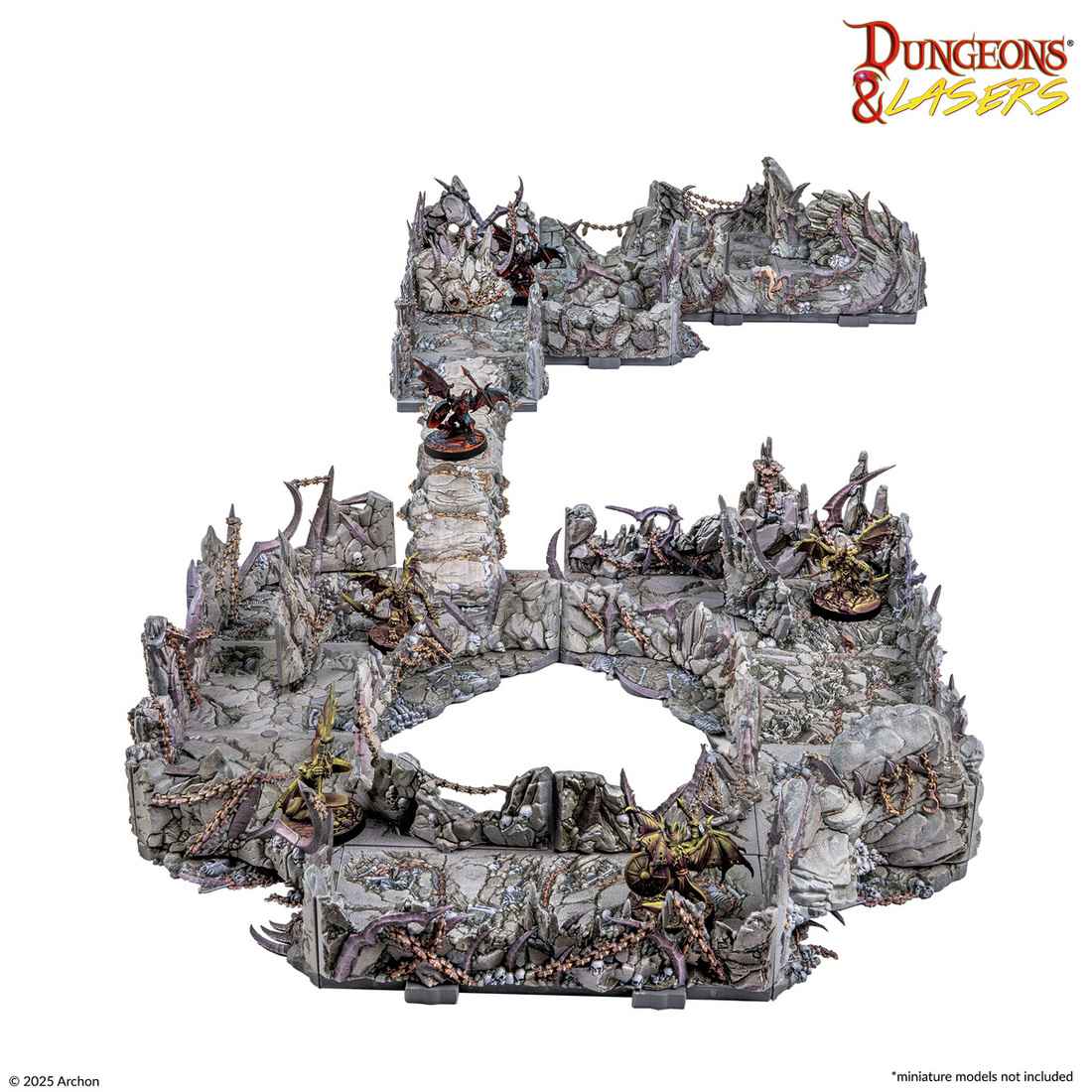 Dungeon&Lasers: Demonic Caves Pre-Painted
