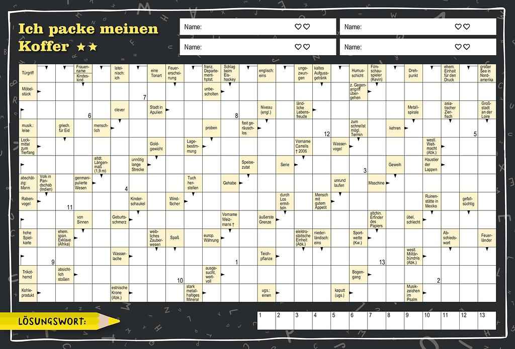 Kreuzwort-Challenge