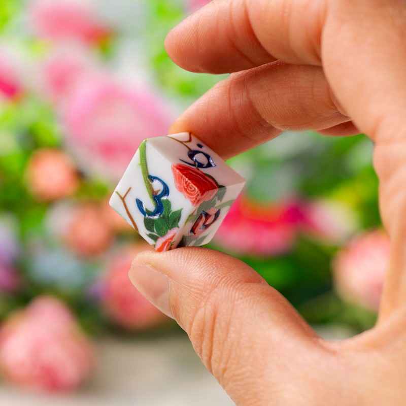 Full Art Dice Set: Roses