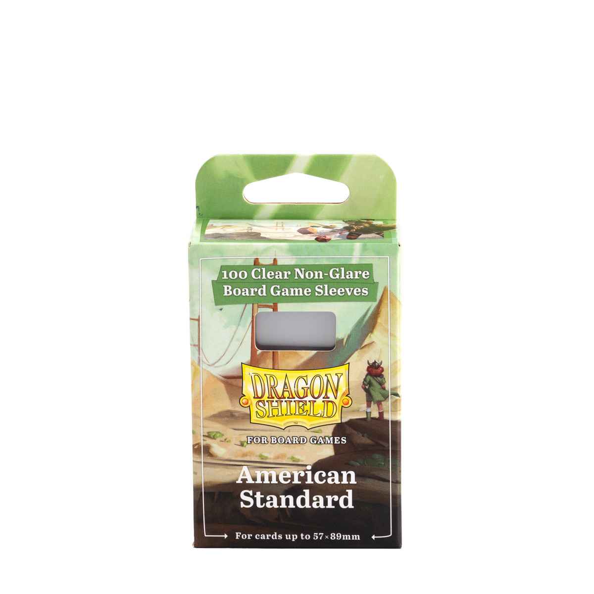 Dragon Shield: Board Game Sleeves Clear/NonGlare – American Standard (100)