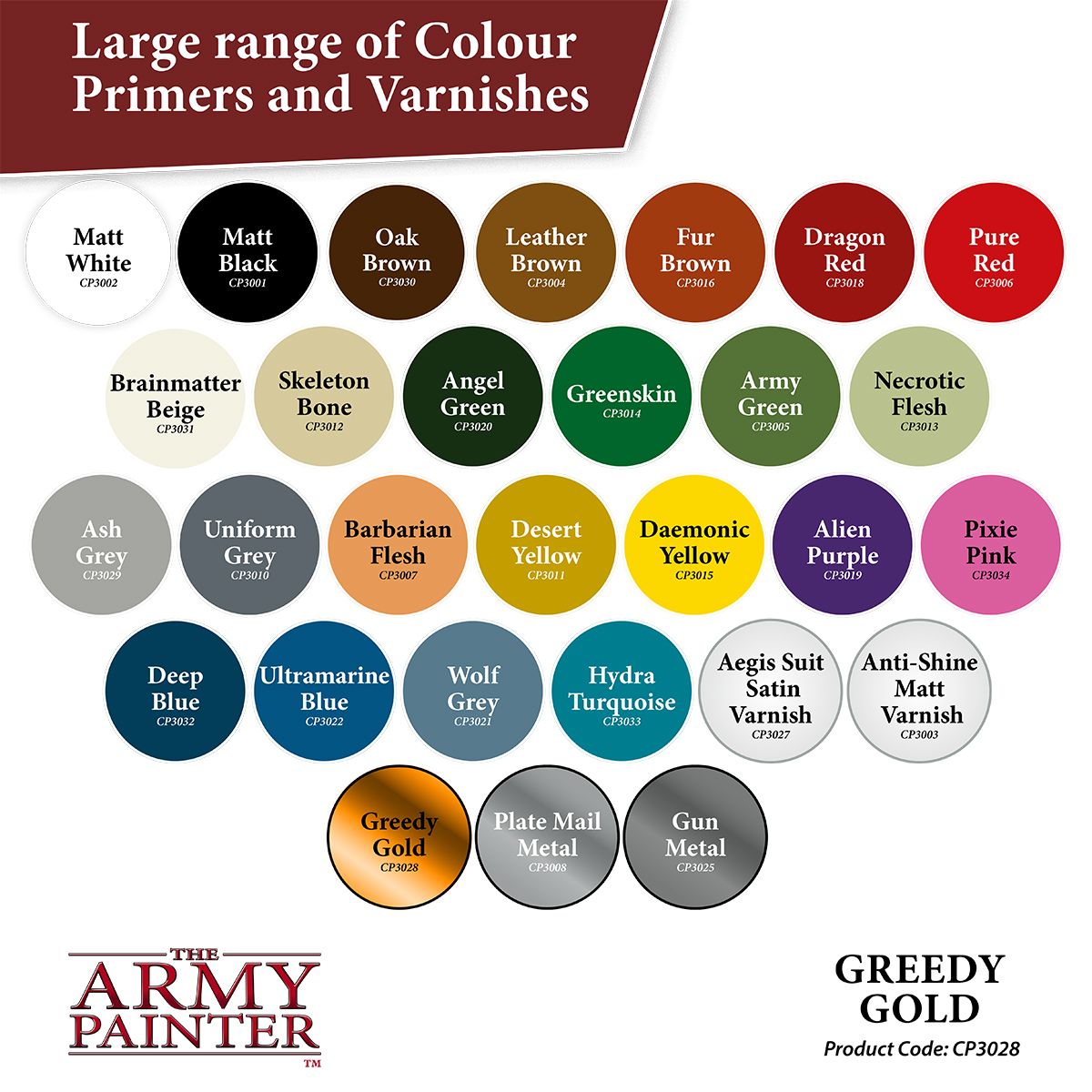 Army Painter Primer: Greedy Gold (400ml)