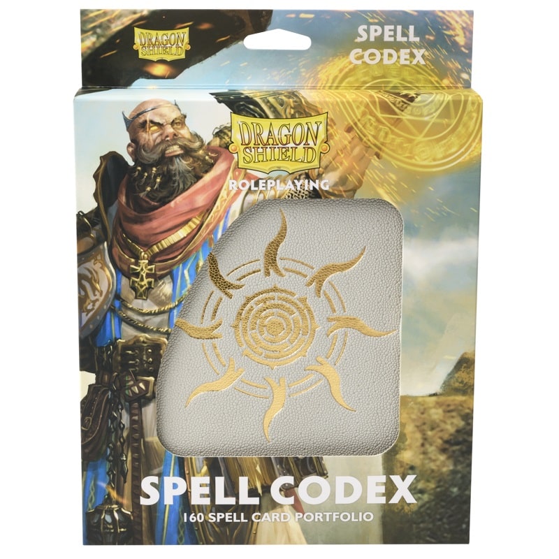 Dragon Shield: Spell Codex –  Ashen White (160)