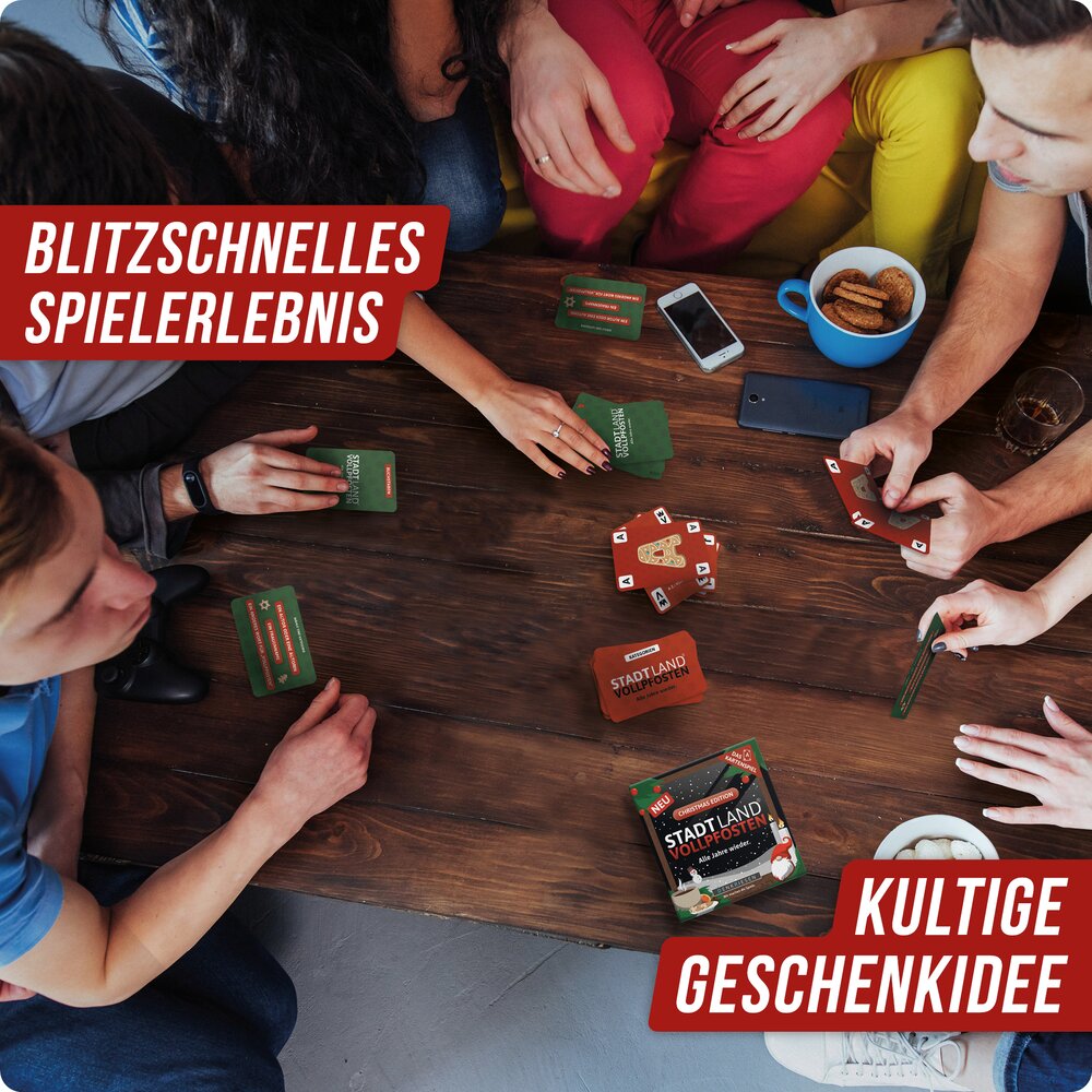 STADT LAND VOLLPFOSTEN: Das Kartenspiel – CHRISTMAS EDITION - Alle Jahre wieder