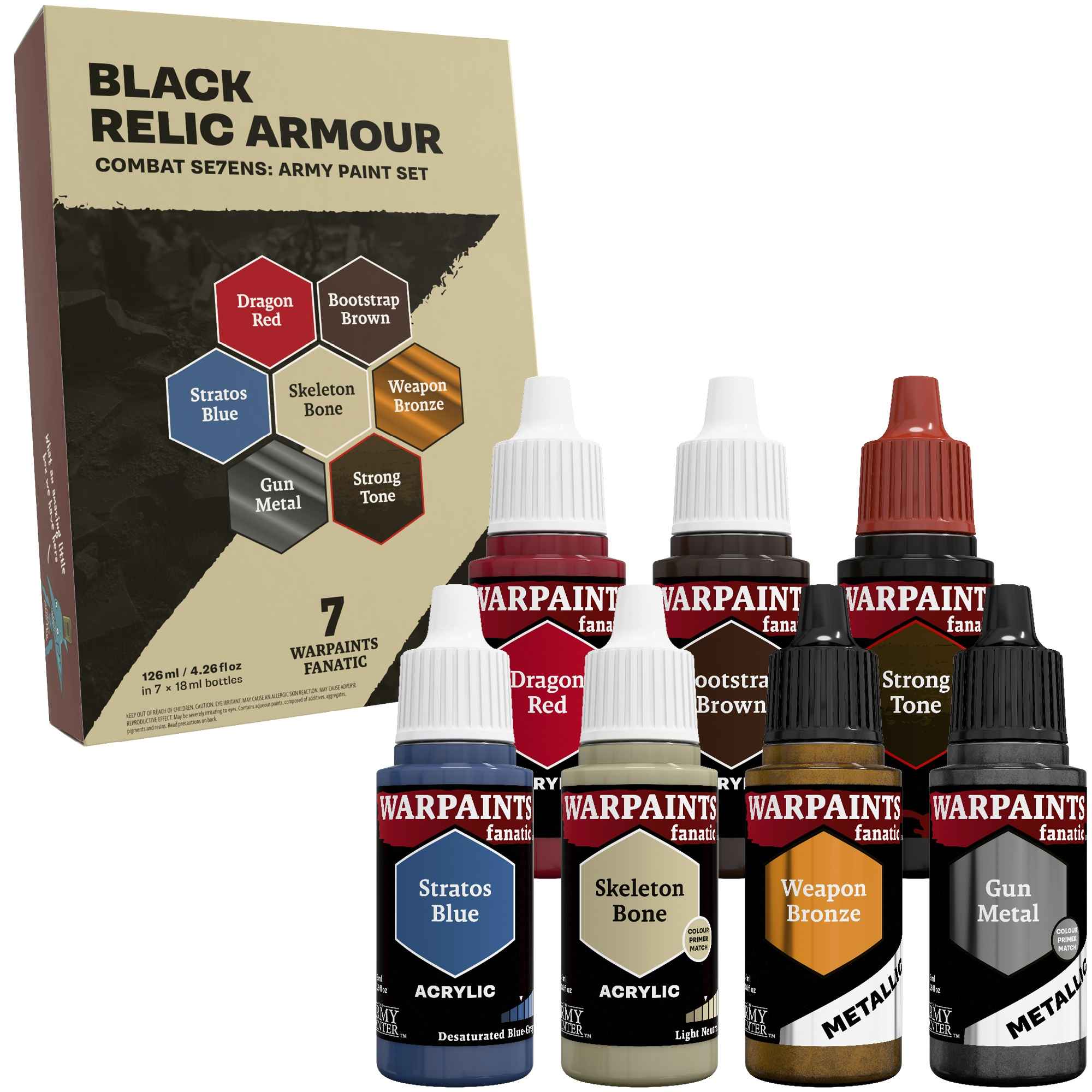 Army Painter – Black Relic Armour Combat Se7ens