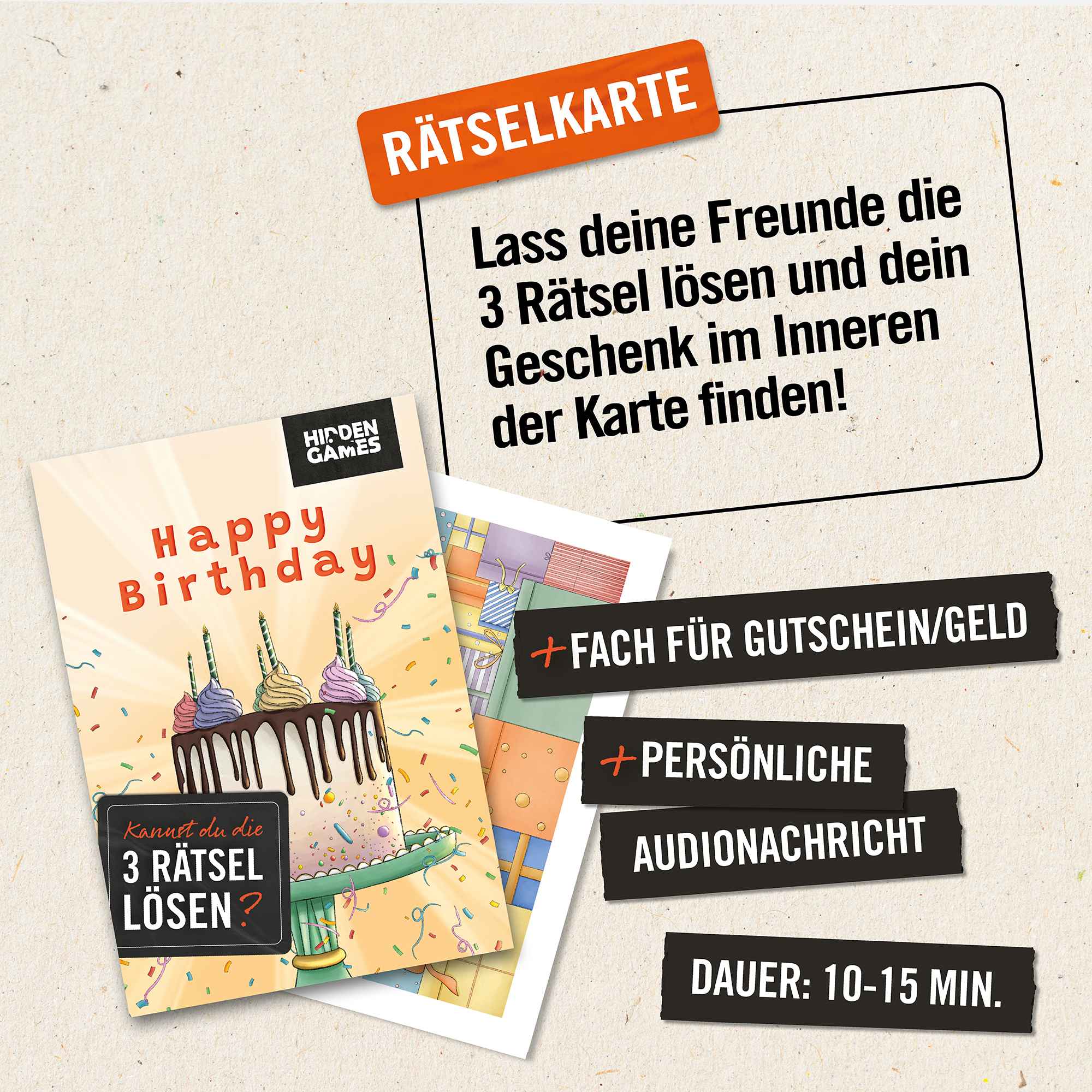 Hidden Games: Rätselhafter Geburtstag Rätselkarte