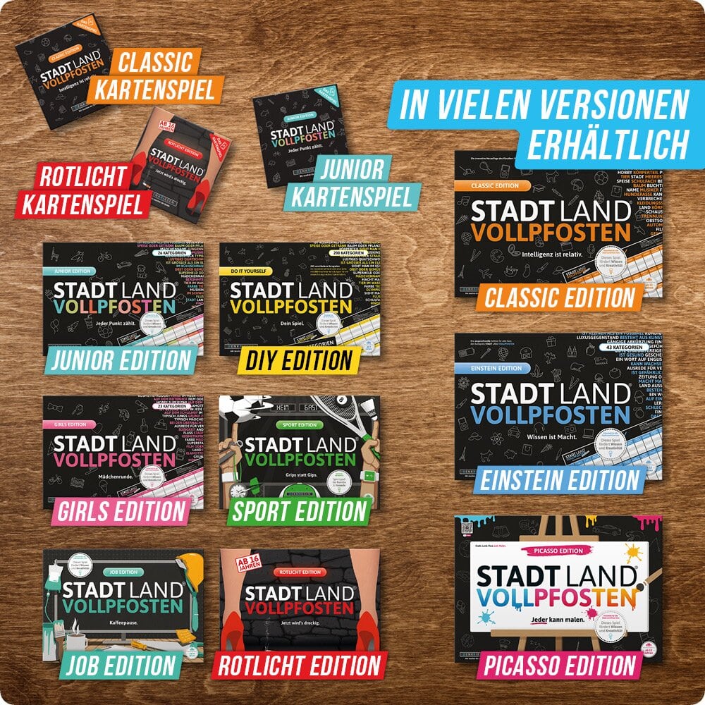 STADT LAND VOLLPFOSTEN – PARTY EDITION (DinA4-Format)