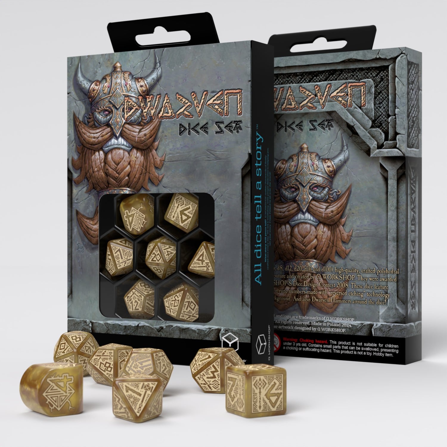 Dwarven Dice Set: Gold (7)