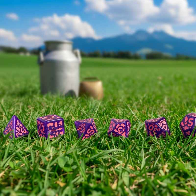 Cow Dice Set: RaMOOna