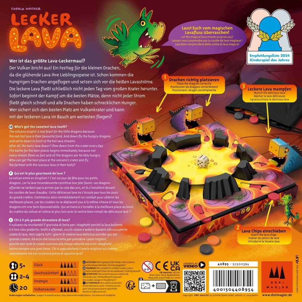 Lecker Lava *Empfohlen Kinderspiel des Jahres 2024*