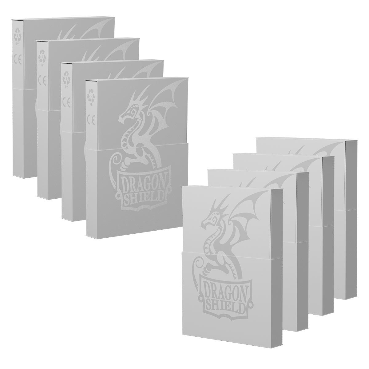 Dragon Shield: Cube Shell Box – Ashen White