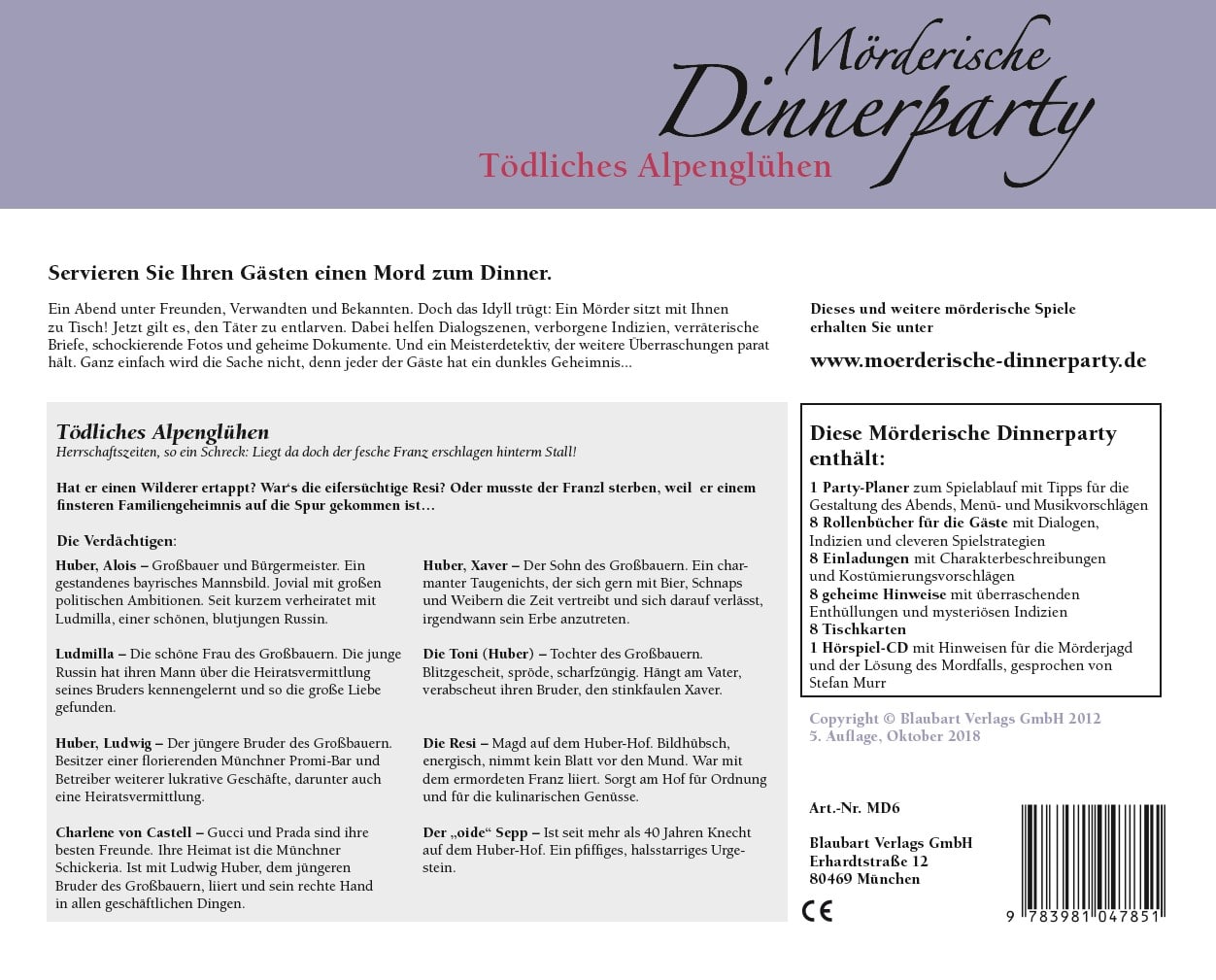 Mörderische Dinnerparty – Tödliches Alpenglühen
