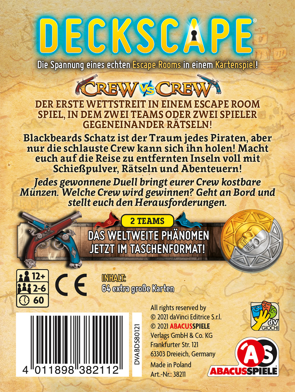Deckscape - Crew vs Crew – Die Pirateninsel