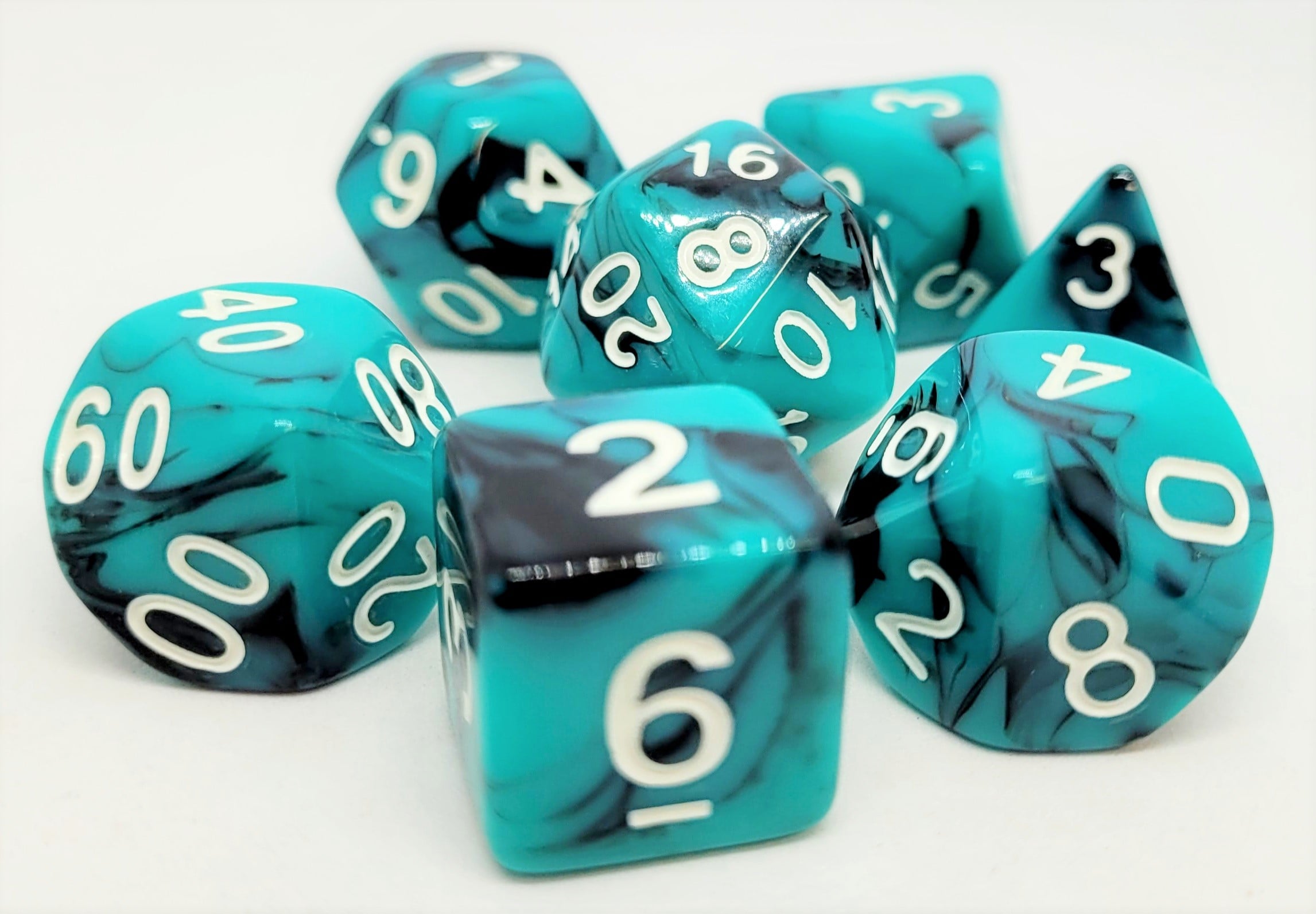 Würfelset: Blue Panda (7)