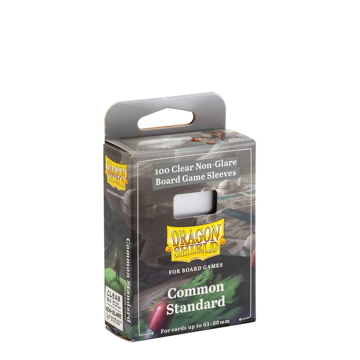 Dragon Shield: Board Game Sleeves Clear/NonGlare – Common Standard (100)