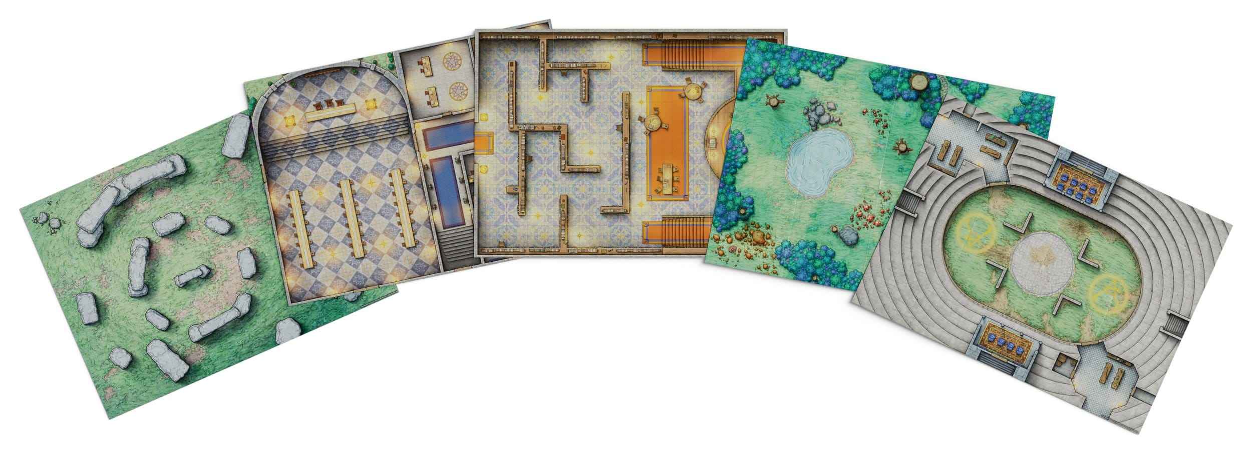 D&D: RPG Arcana Unleashed: Map Set ( englisch)