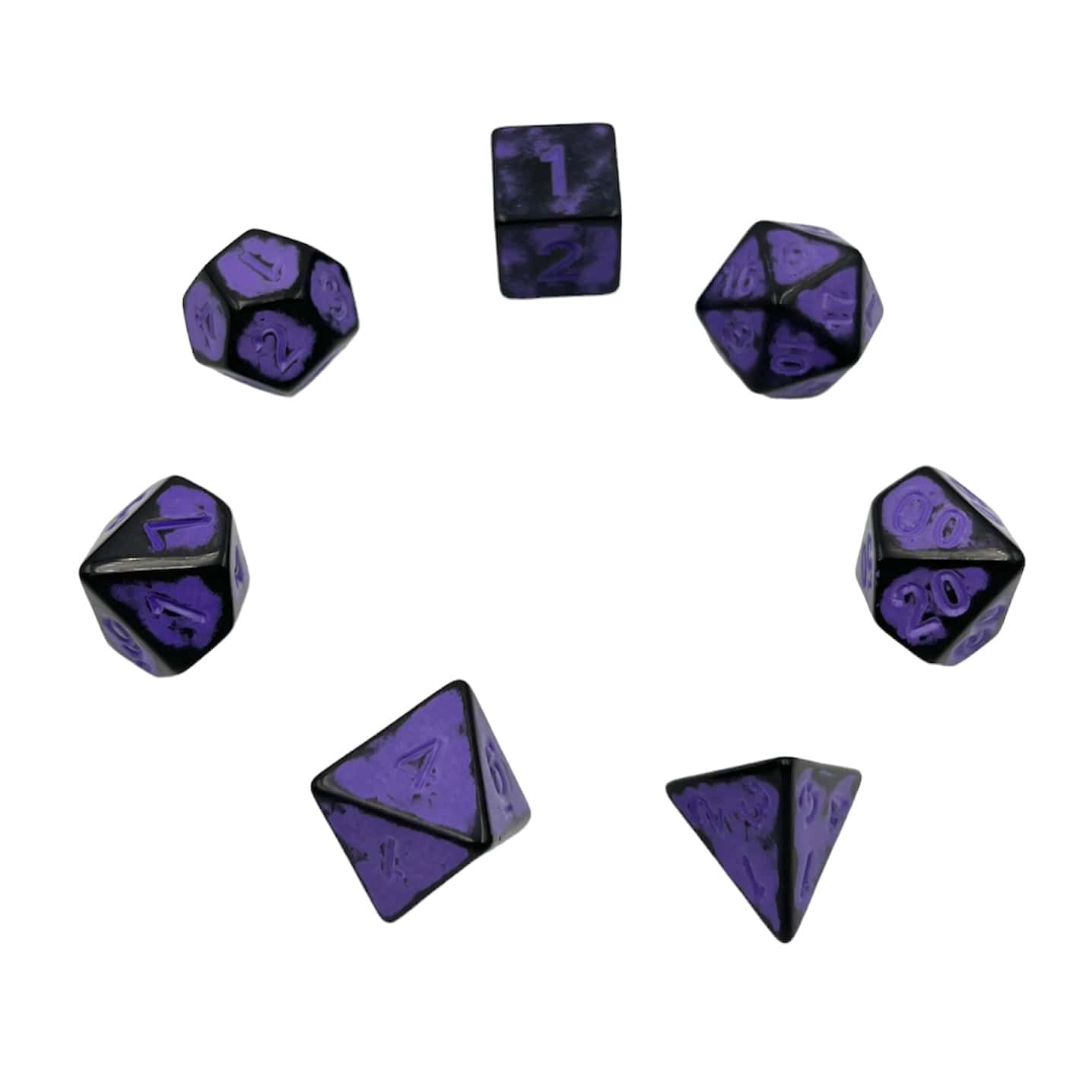 Würfelset Antik Dark Knight: Purple (7)