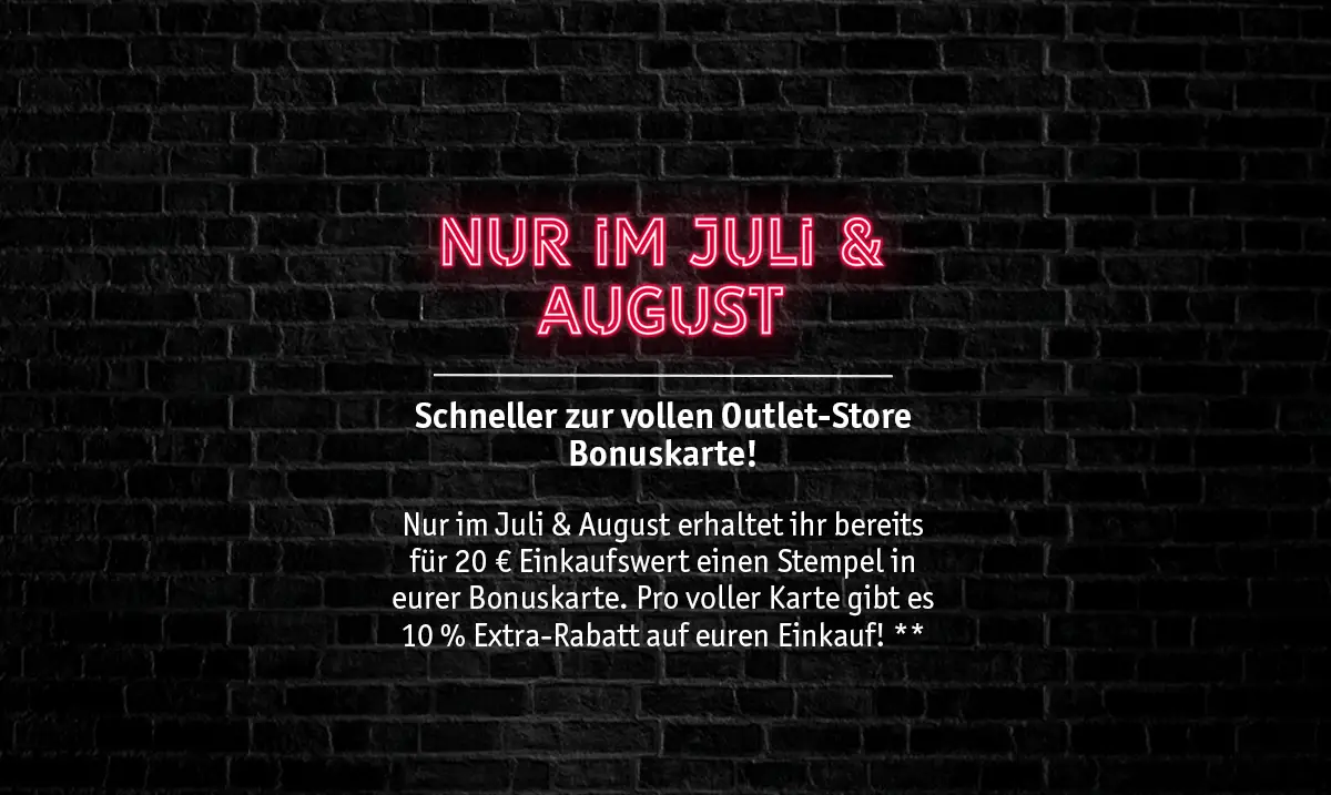 Nur im Juli & August