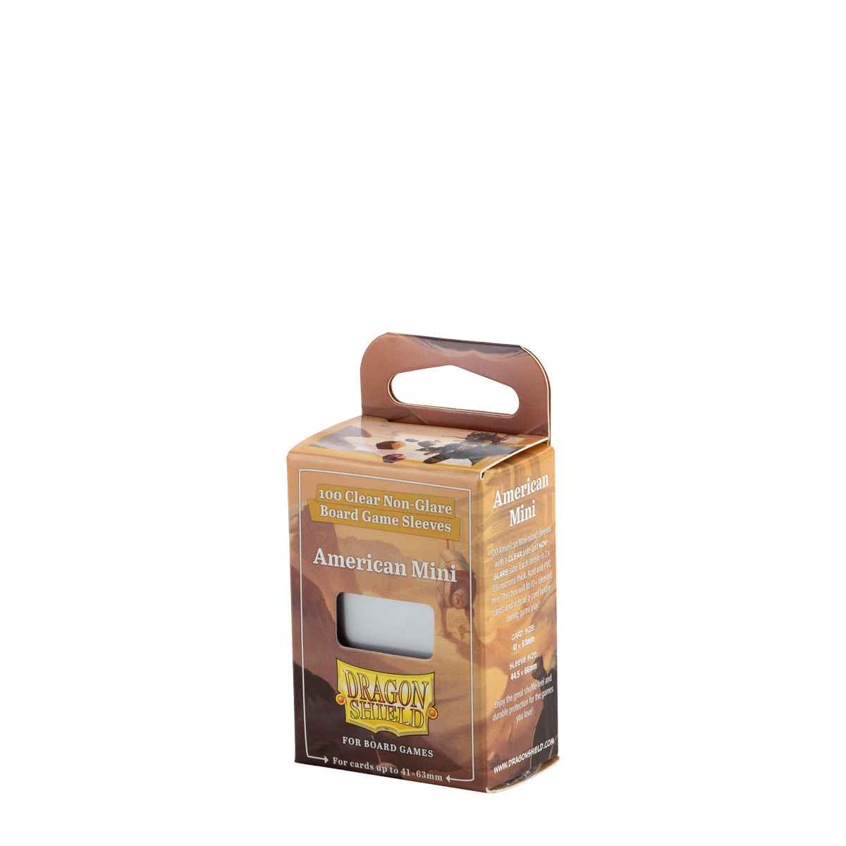 Dragon Shield: Board Game Sleeves Clear/NonGlare – American Mini (100)