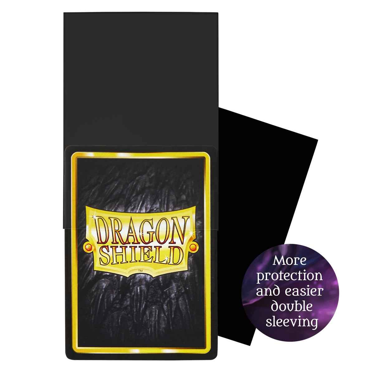 Dragon Shield: Perfect Fit Inner Sleeves – Thick Inner (100)– Black – Standard Size