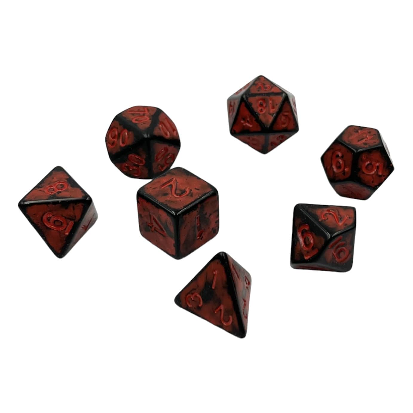 Würfelset Antik Dark Knight: Red (7)