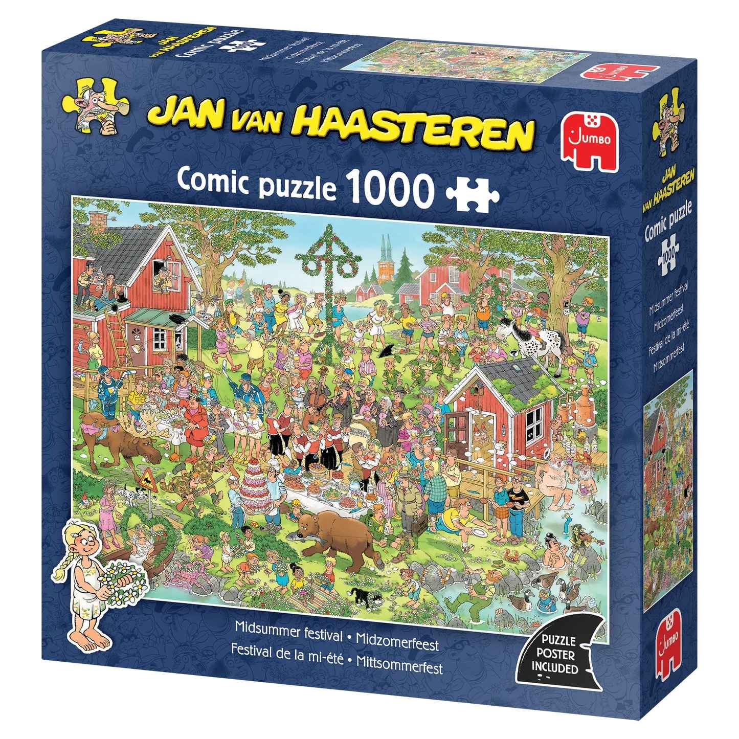 Puzzle: Mittsommerfestival (Jan van Haasteren) (1000 Teile)