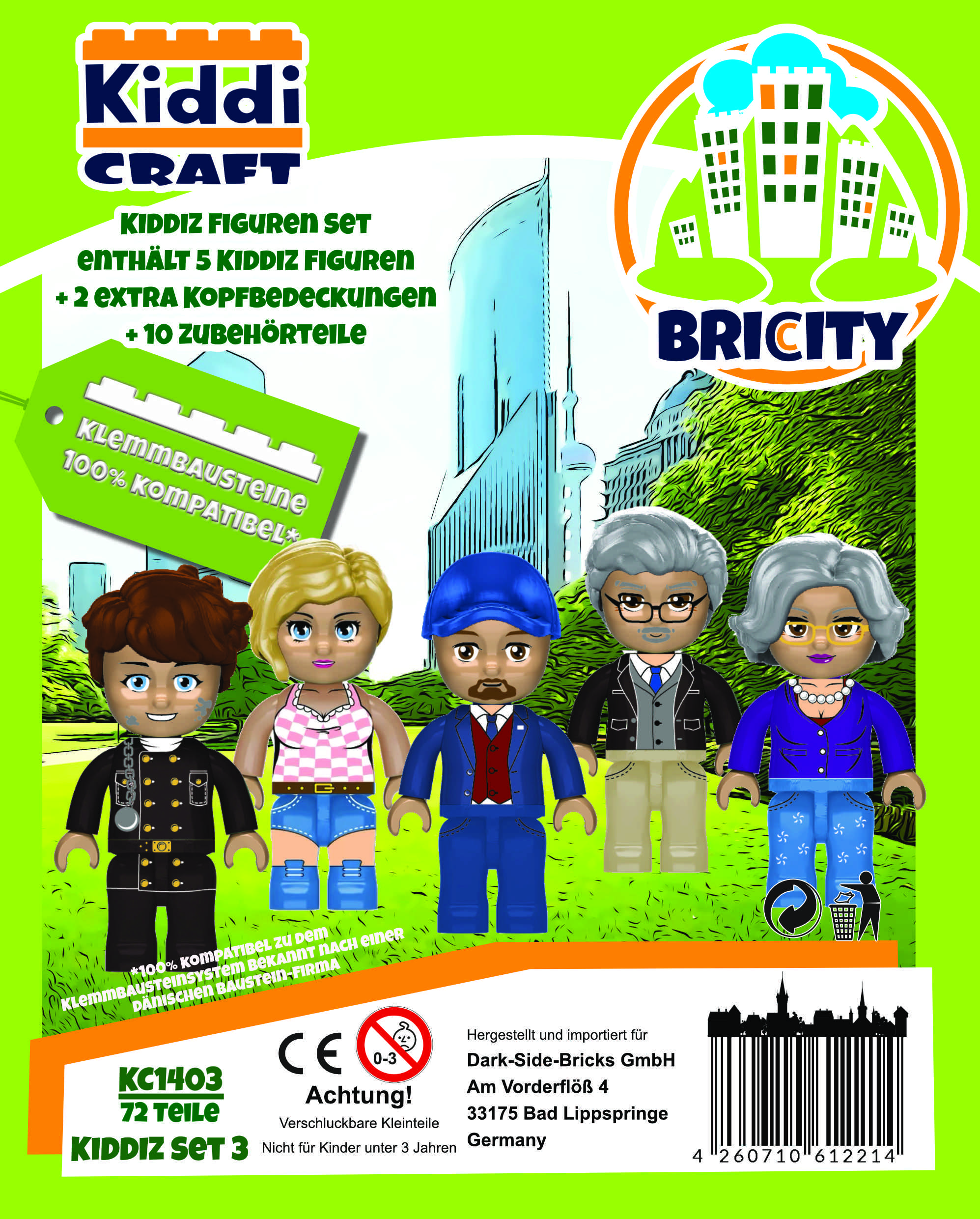 Bricity KIDDIZ Figuren-Pack City I