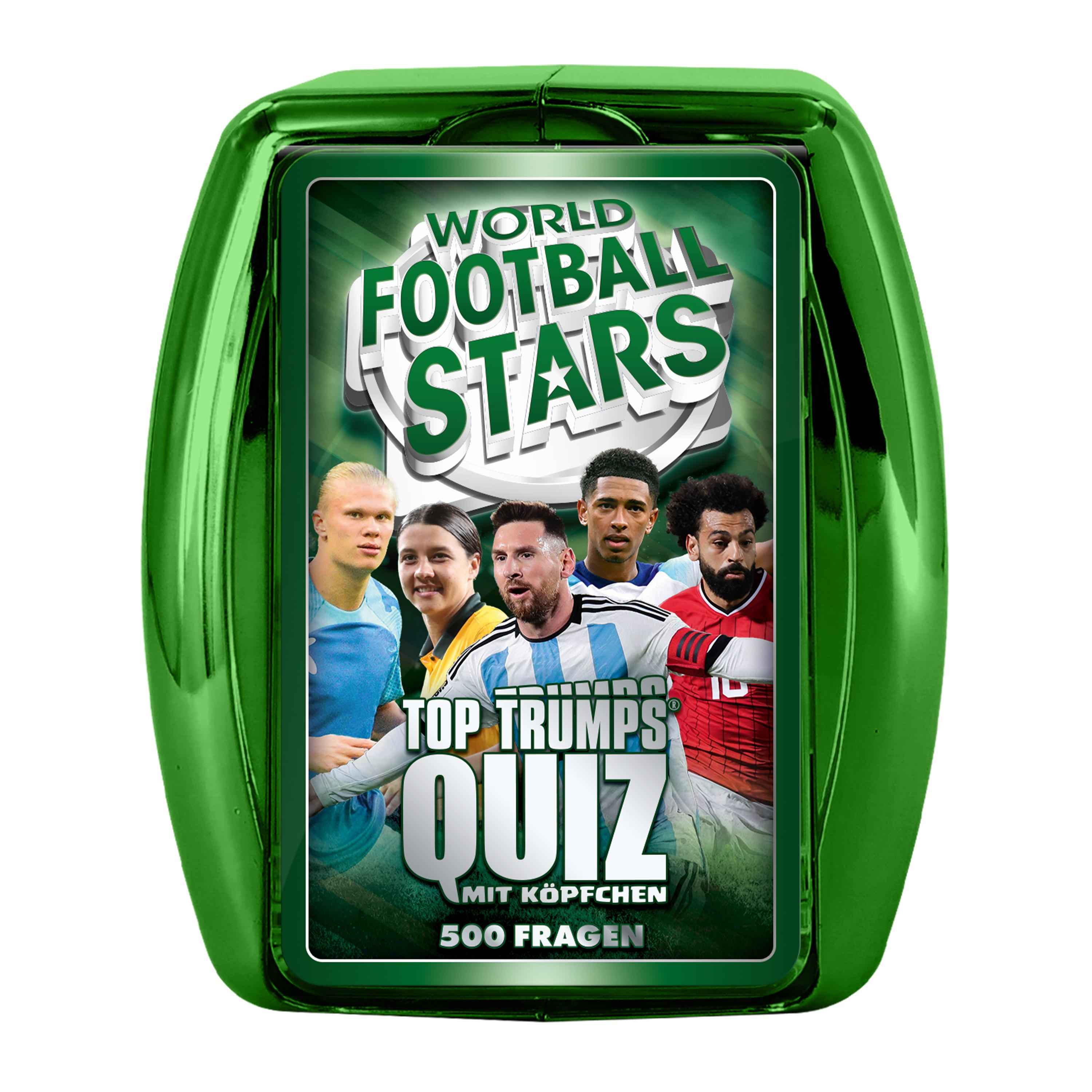 Top Trumps Quiz – Weltfussballstars green case