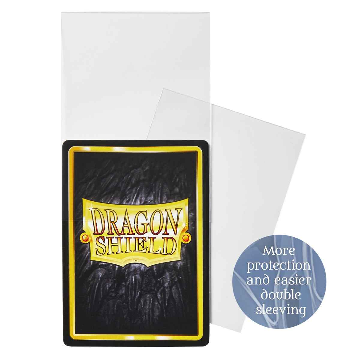 Dragon Shield: Perfect Fit Inner Sleeves – Thick Inner (100)– Clear – Standard Size