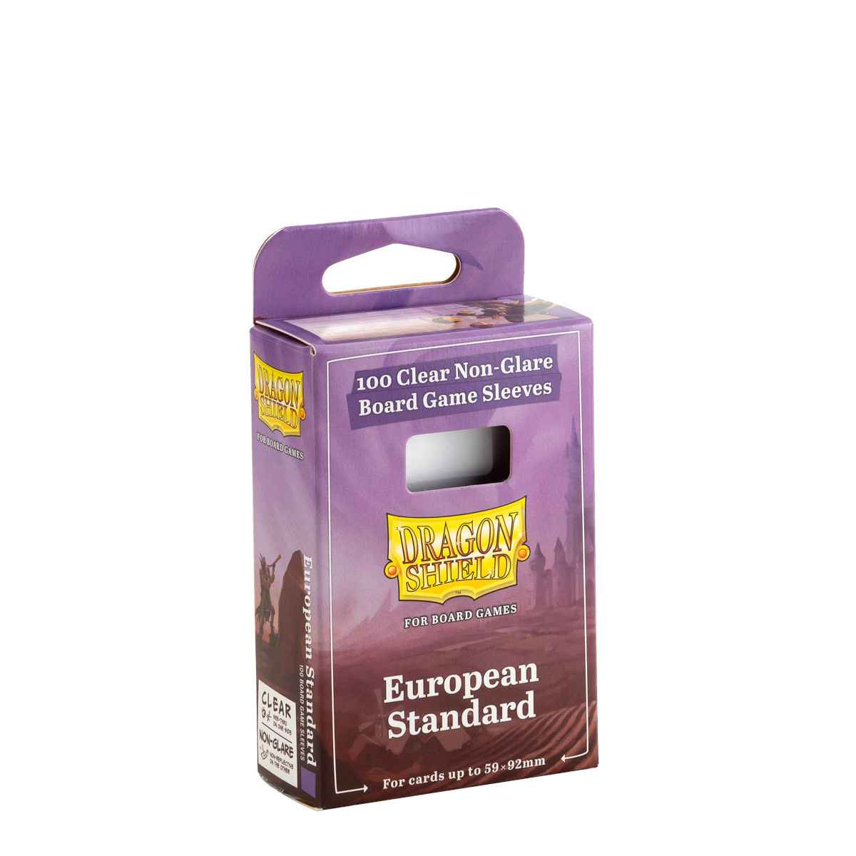 Dragon Shield: Board Game Sleeves Clear/NonGlare – European Standard (100)