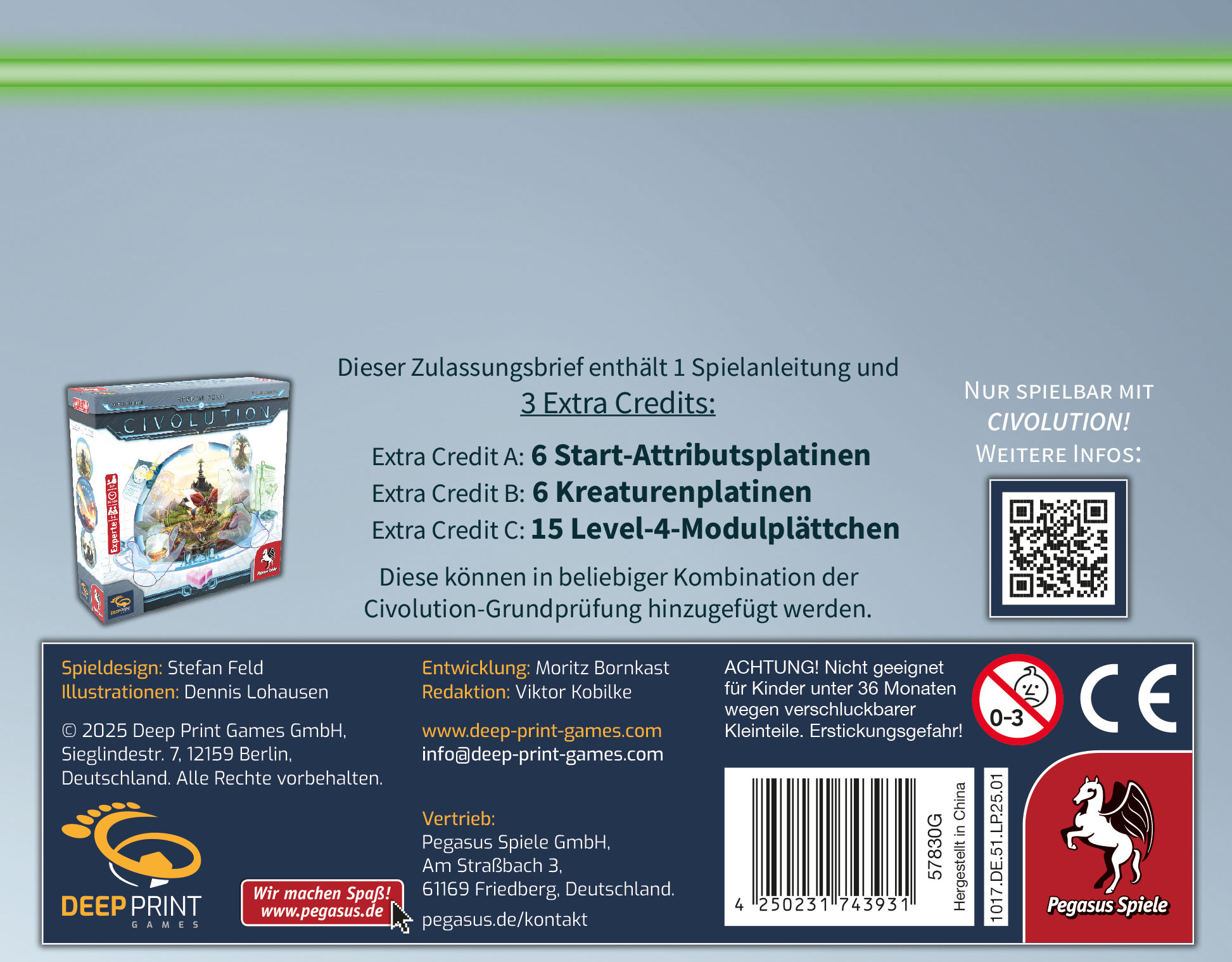 Civolution: Acceptance Letter [Erweiterung] (Deep Print Games)