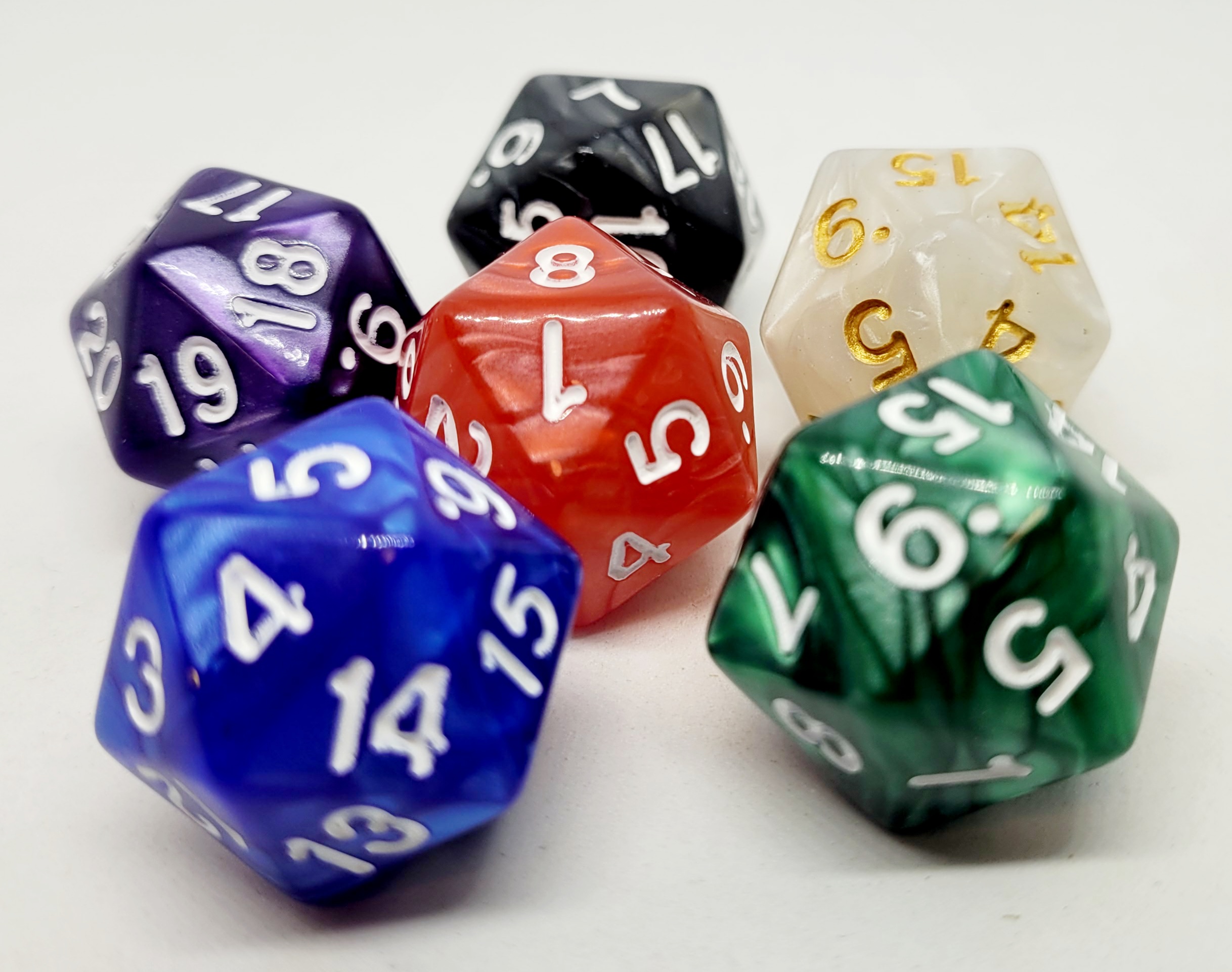 Würfelset: Spindown D20 (6)