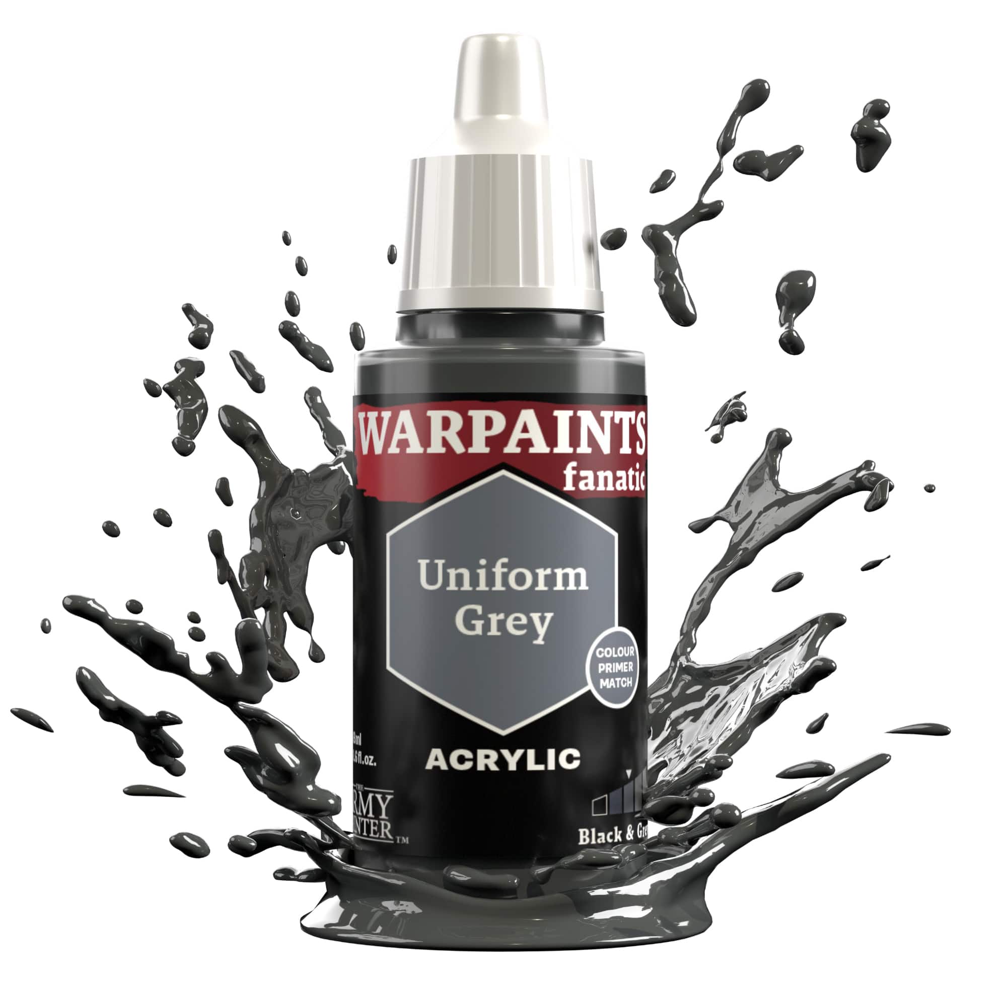Army Painter Warpaints Fanatic: Uniform Grey (6)