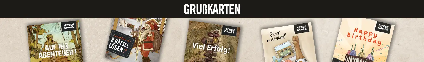 Mehrere Grußkarten von Hidden Games