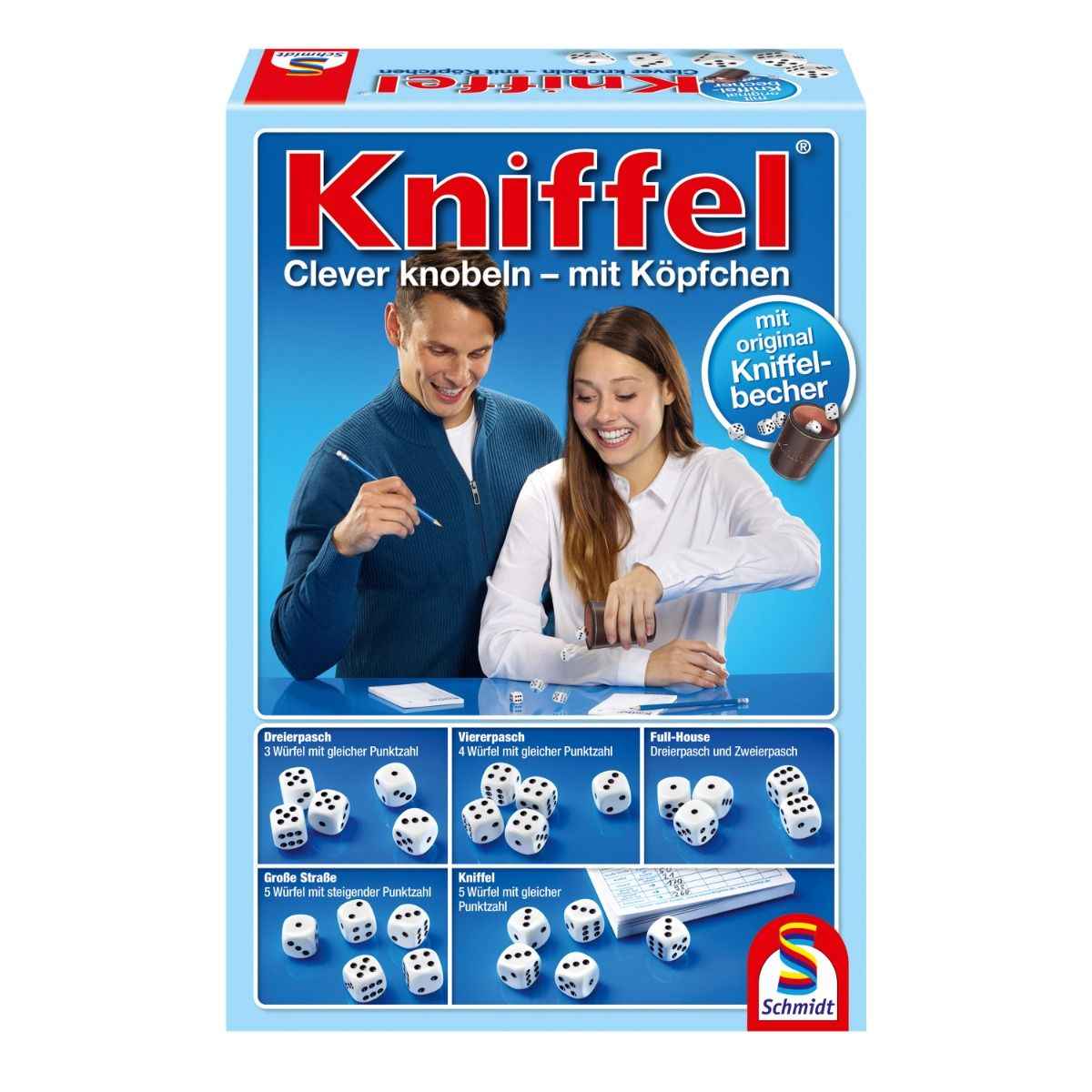 Kniffel mit Original-Kniffelbecher