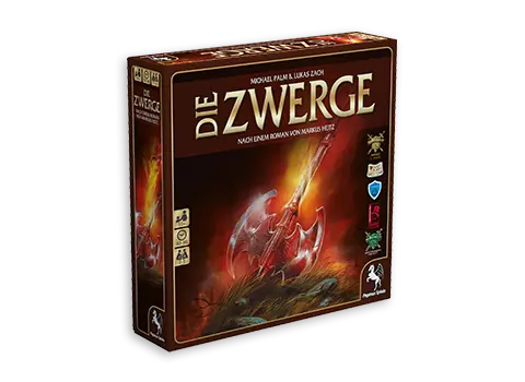 Produktgrafik des Brettspiels Die Zwerge