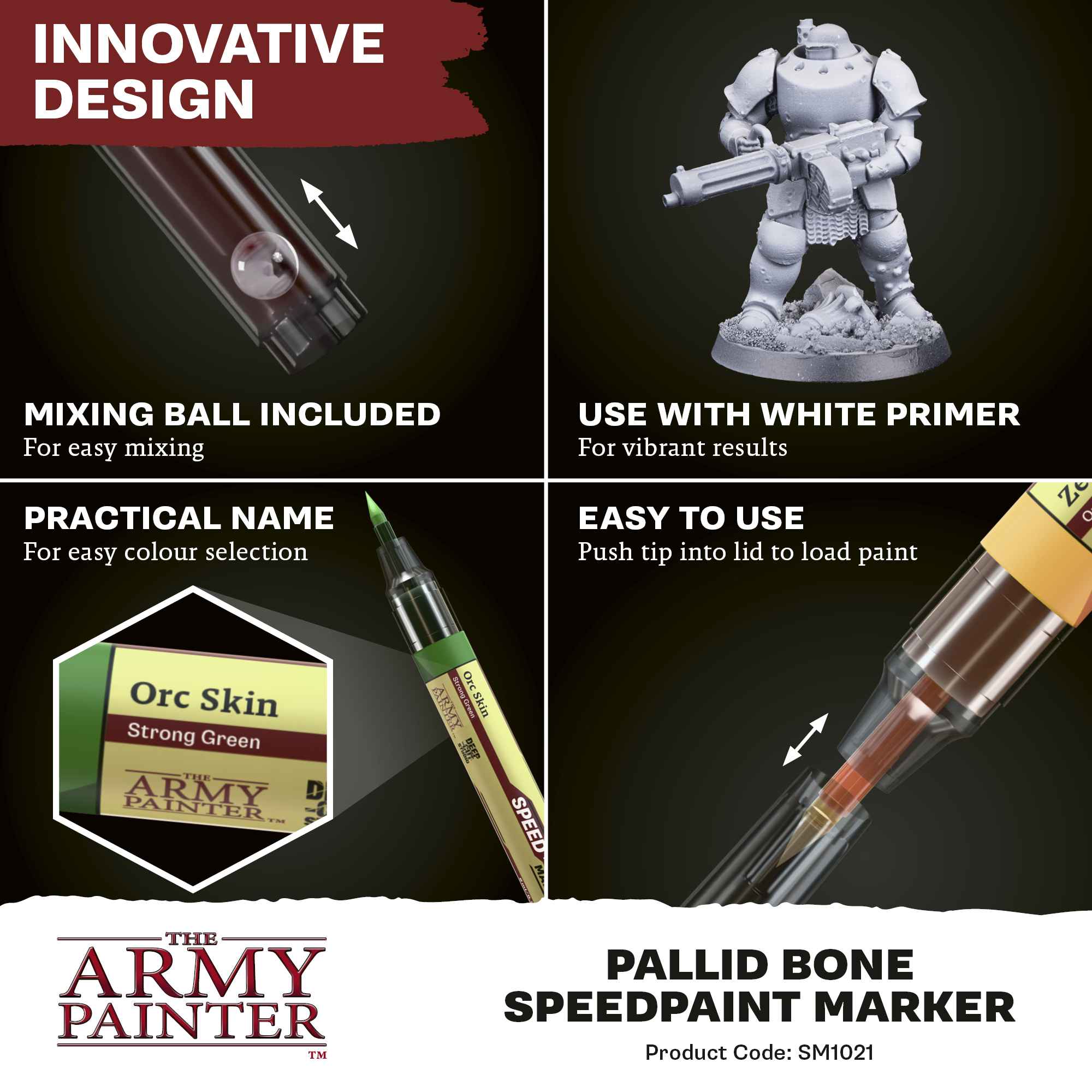 Army Painter Speedpaint: Marker Pallid Bone (6)