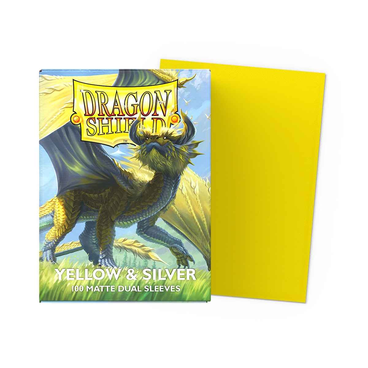 Dragon Shield: Matte – Dual Yellow & Silver(100)
