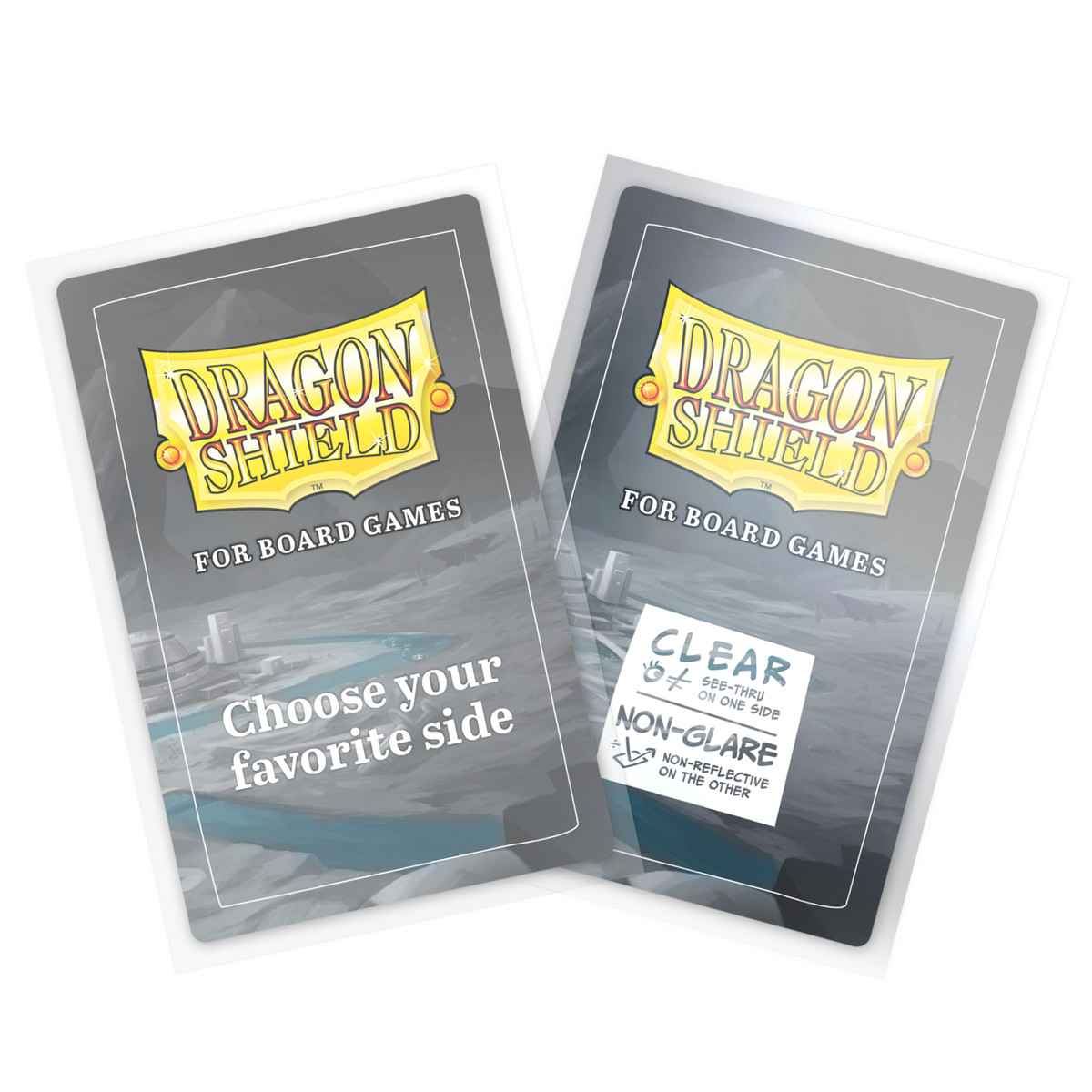 Dragon Shield: Board Game Sleeves Clear/NonGlare – European Standard (100)