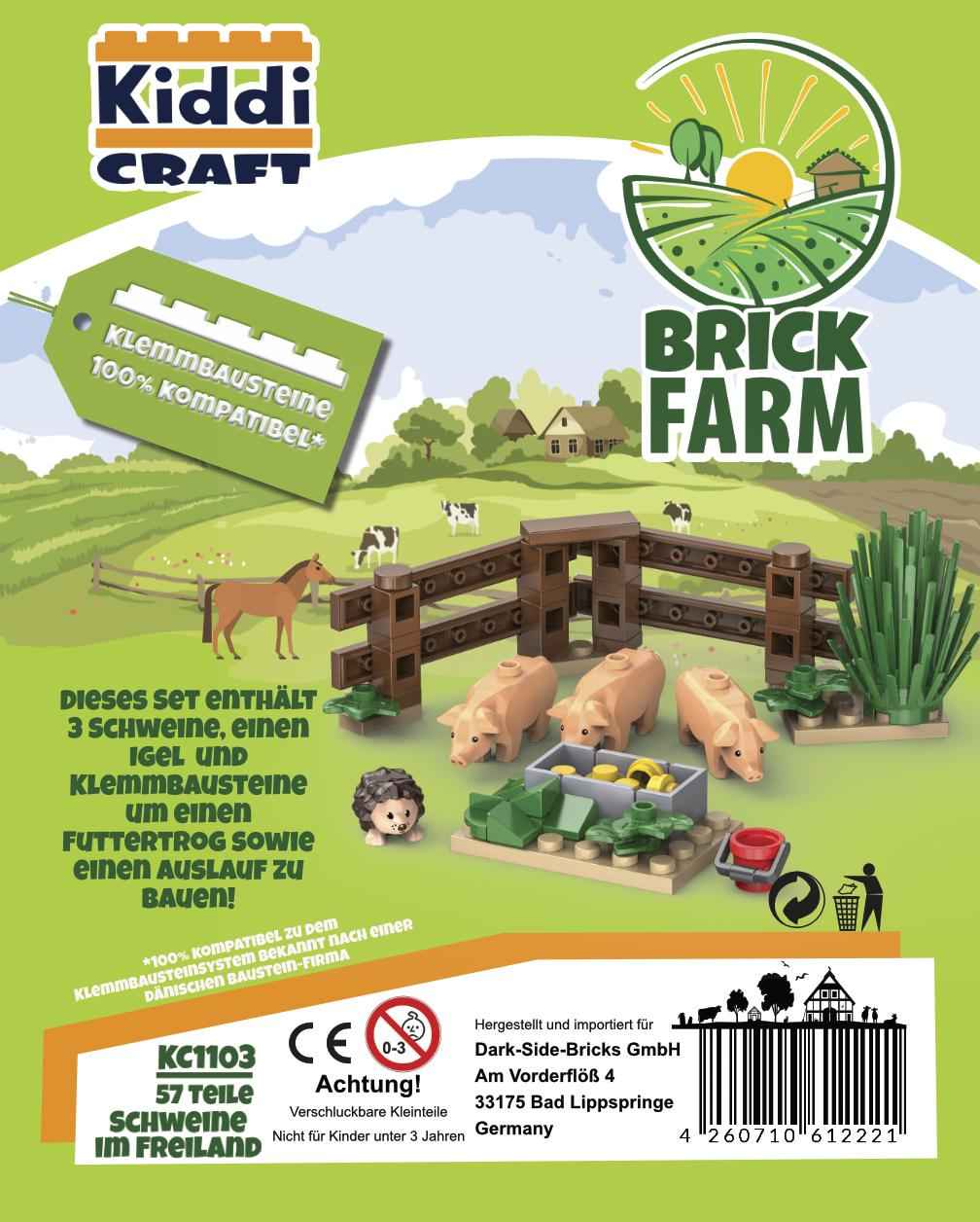Brickfarm Schweine im Freiland